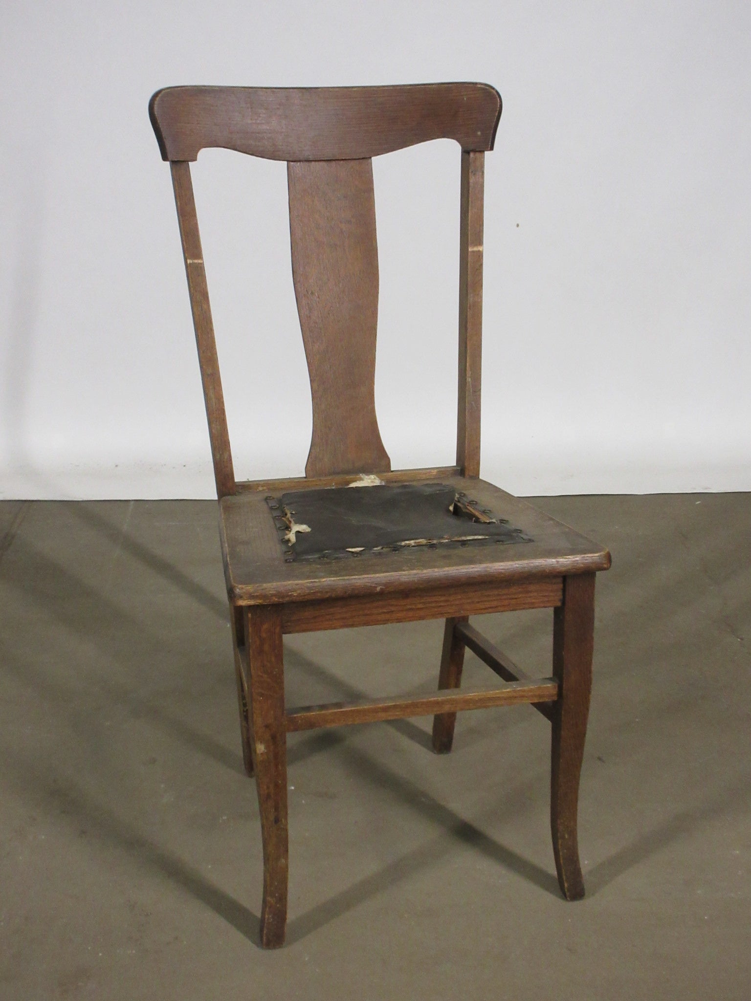 Antique Wooden T-Back Chair