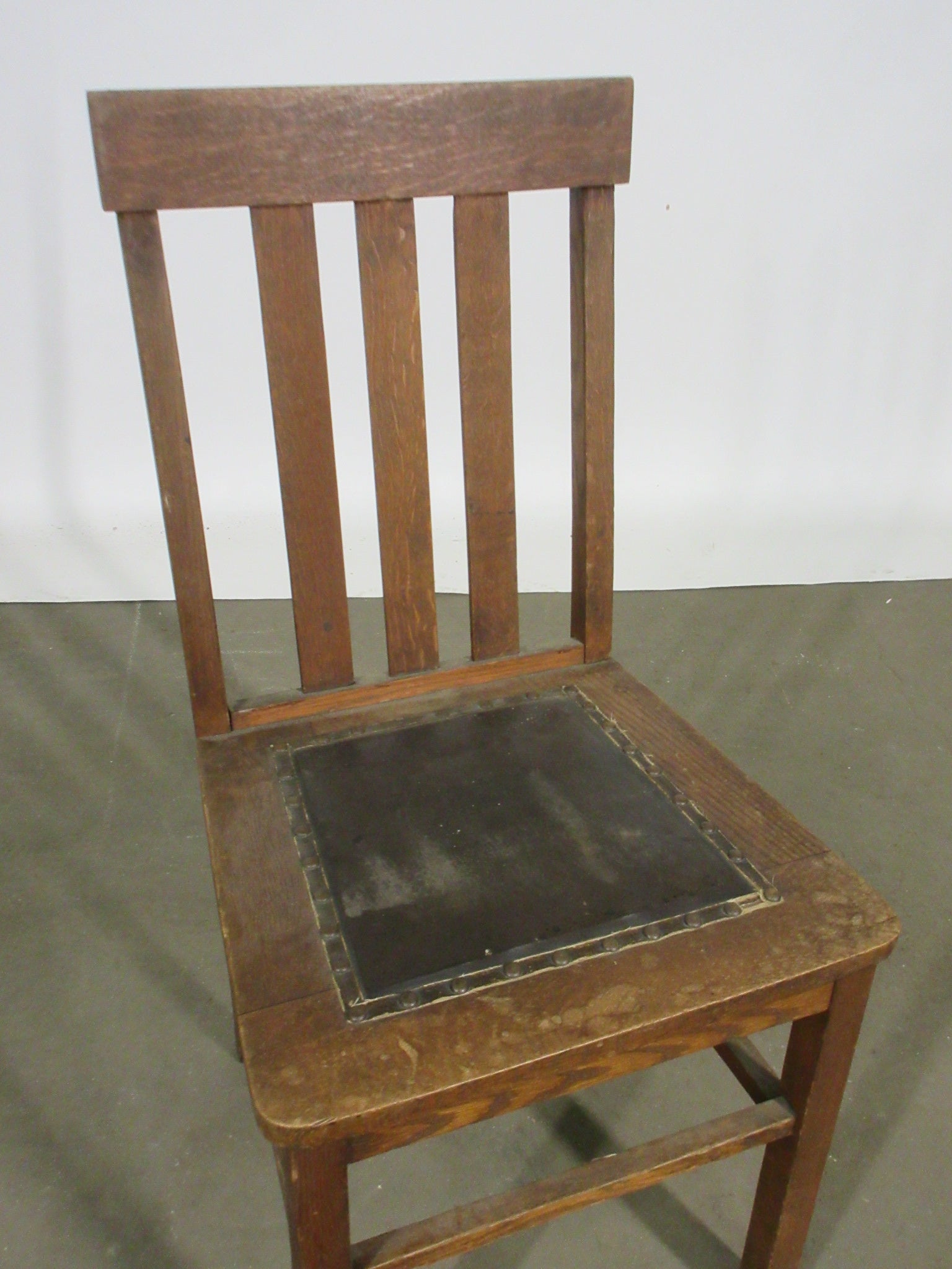 Antique Wooden Slat Back Chair