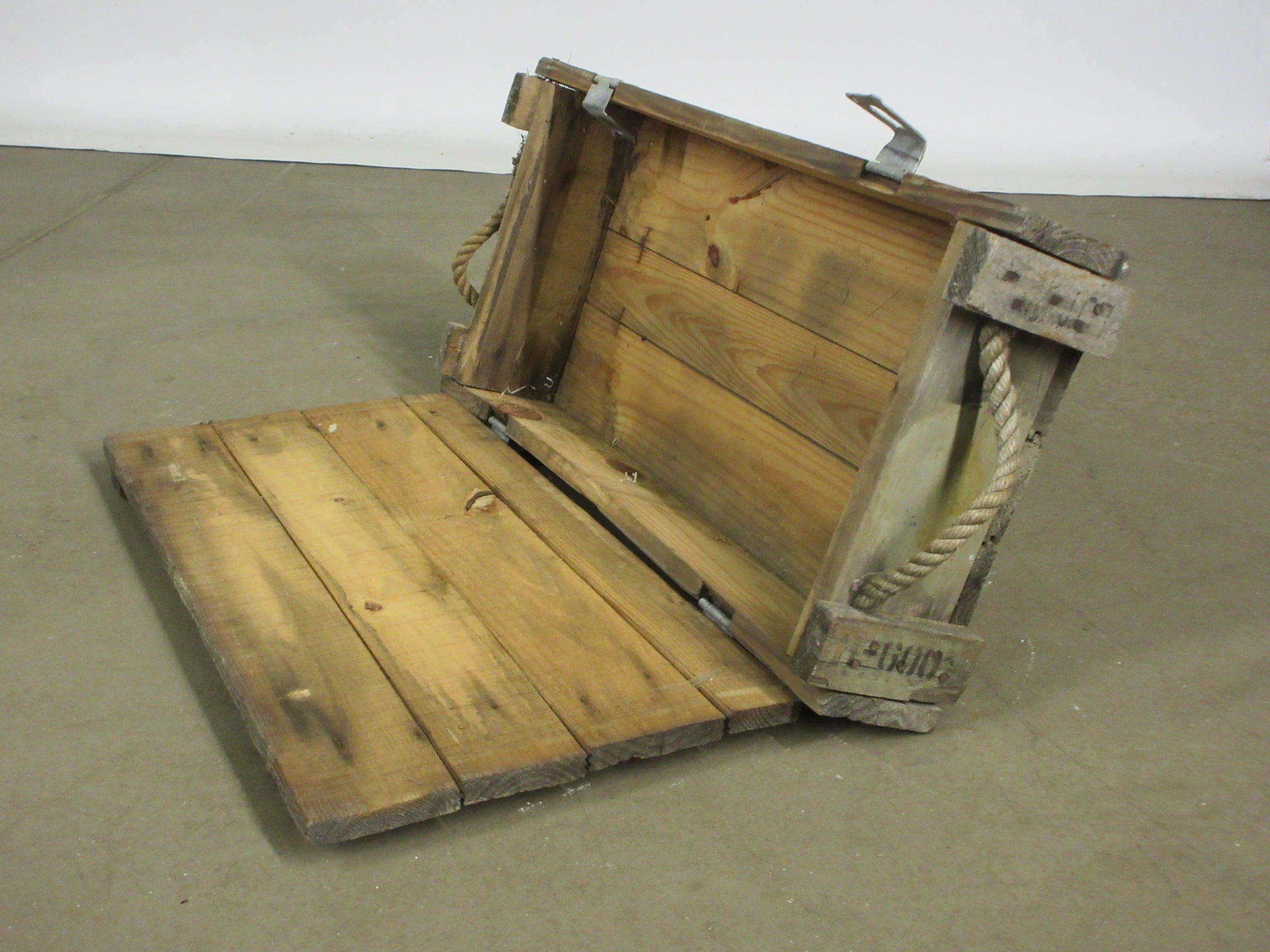 Vintage Wooden Ammunition Box