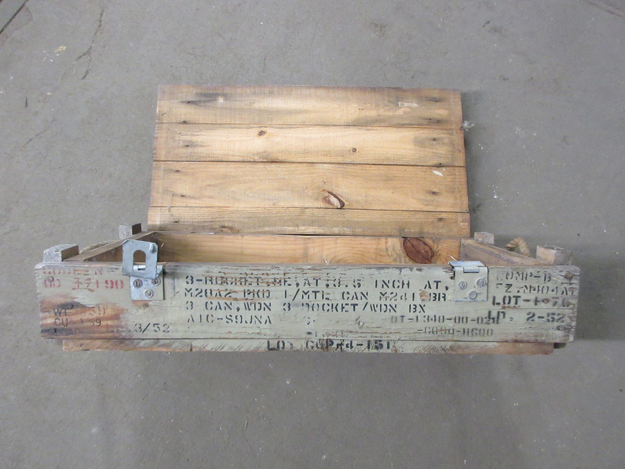 Vintage Wooden Ammunition Box