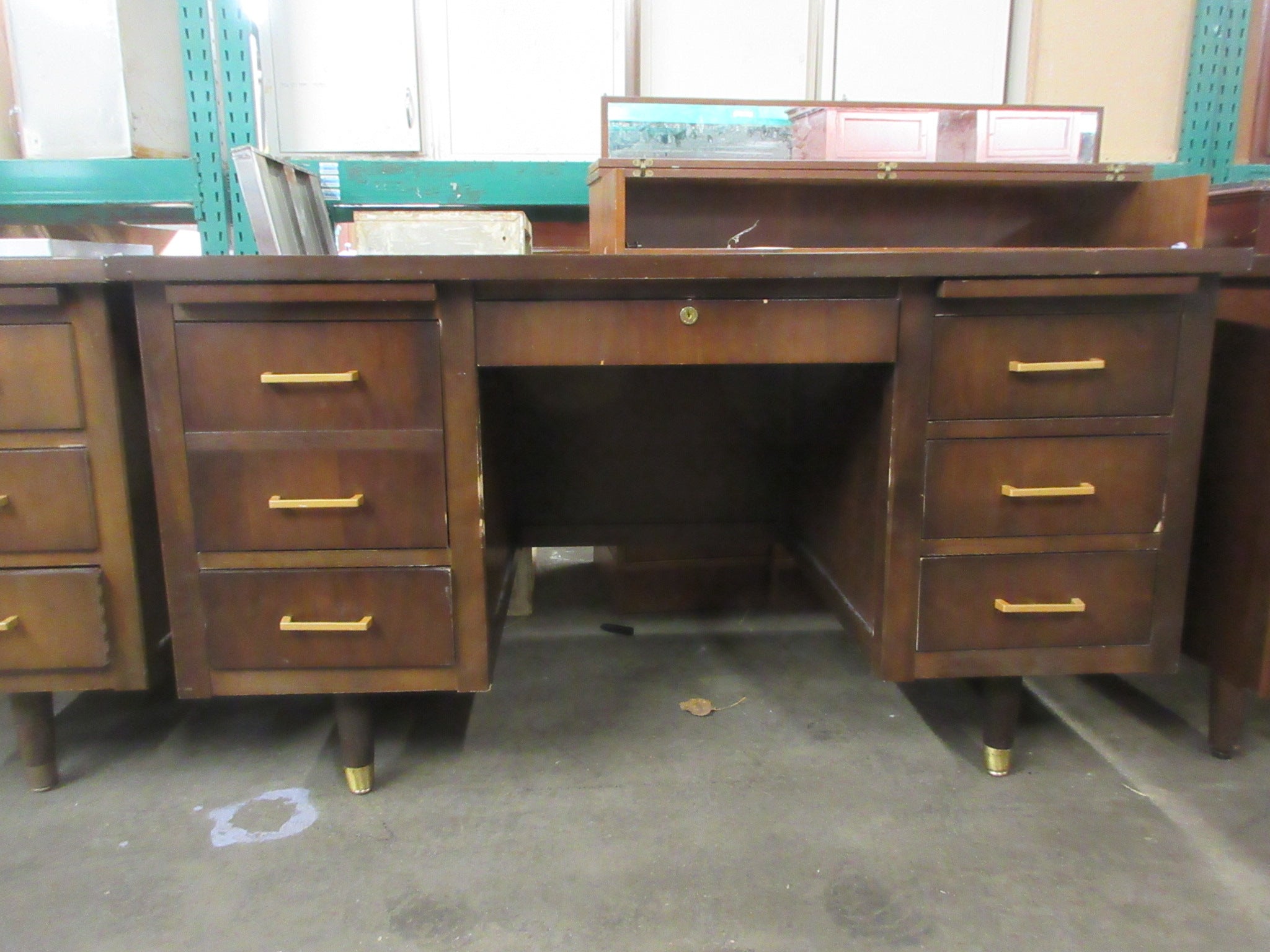 Indiana Desk Company Dual Pedestal Desk