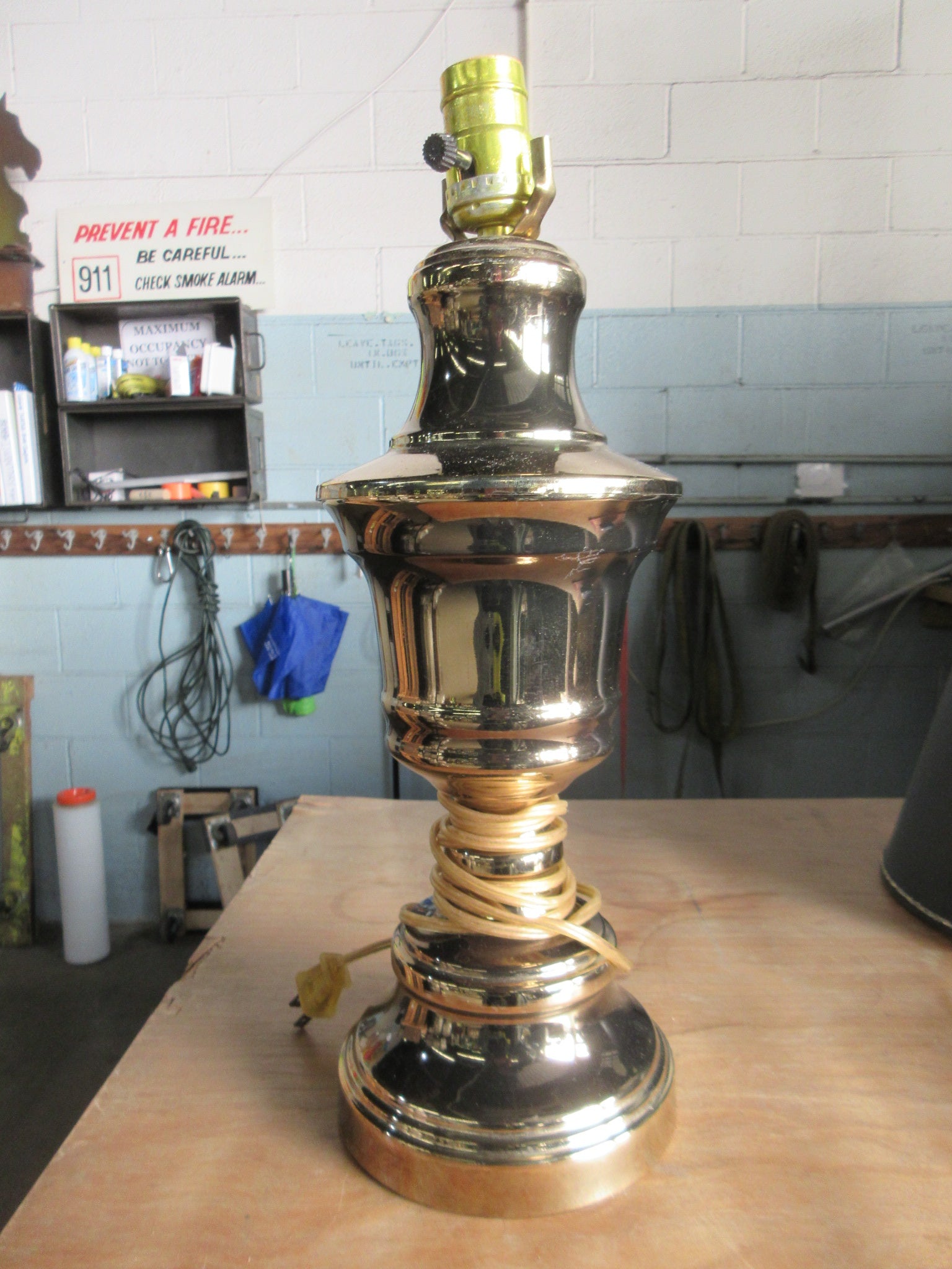 Heavy Brass Lamp