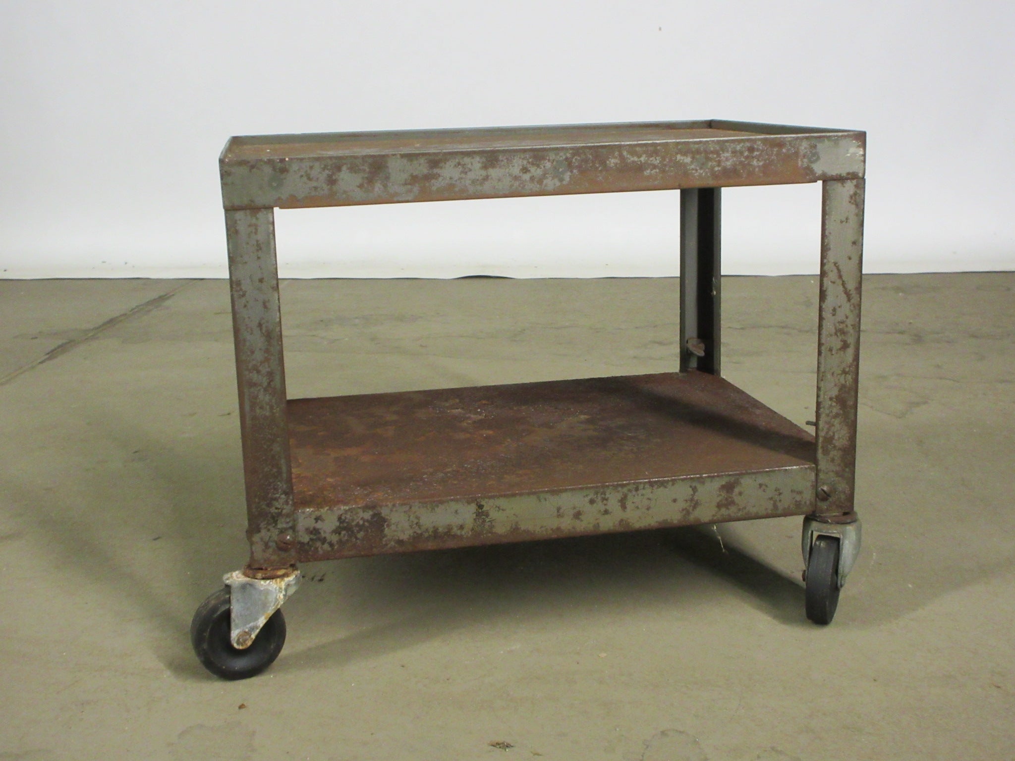 Small Wheeled Steel Cart