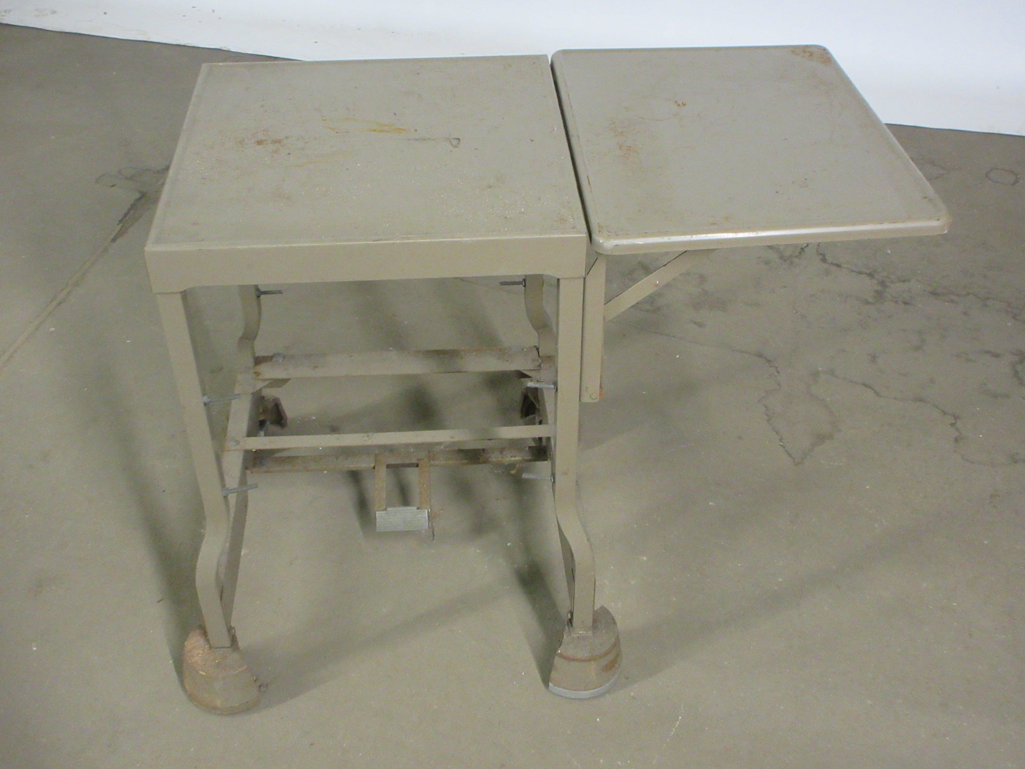 Industrial Table on Wheels