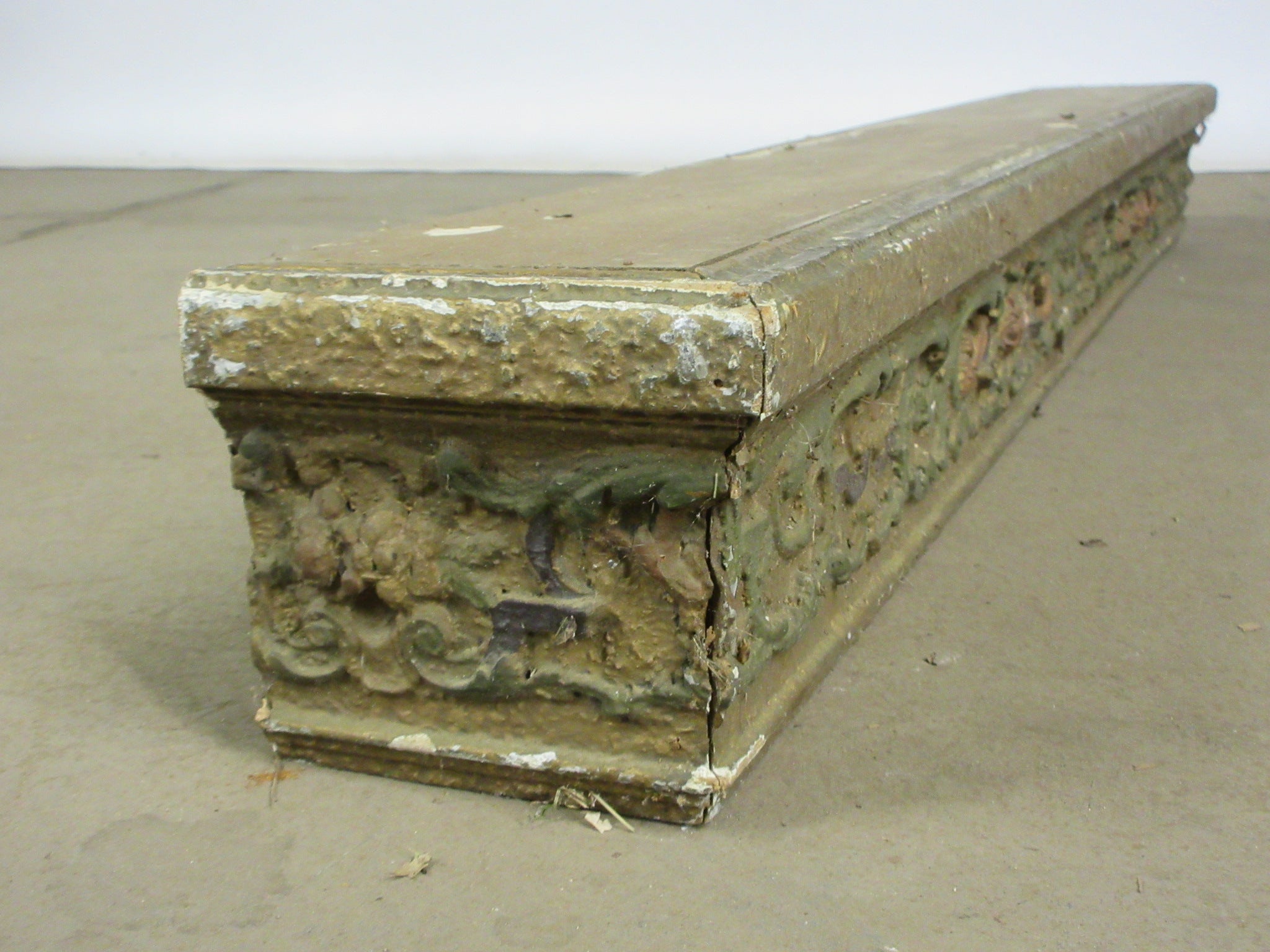 Small Carved Curtain Box Section