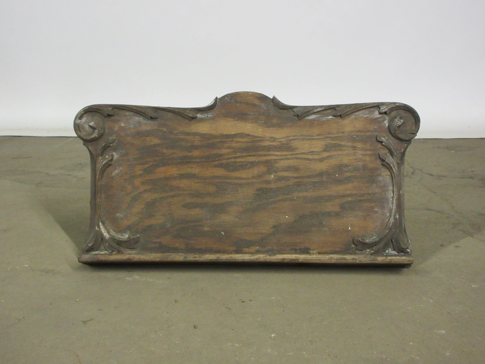 Antique Wooden Shelf and Mantle Set (Two Pieces)