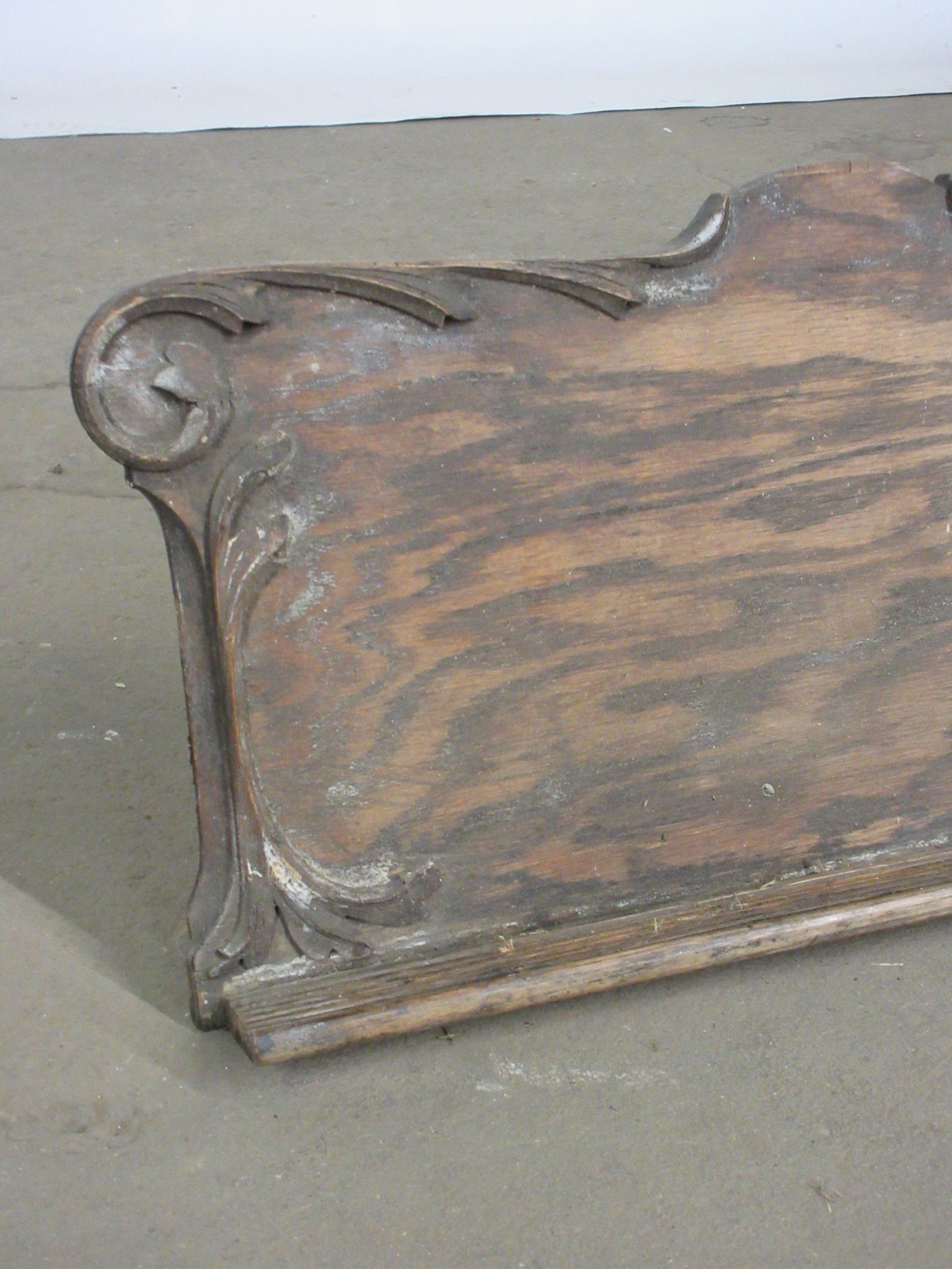 Antique Wooden Shelf and Mantle Set (Two Pieces)