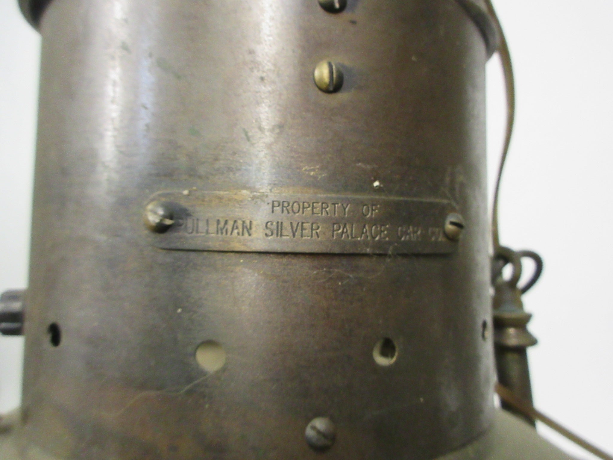 Antique Brass Pullman Silver Palace Car Co. Lantern
