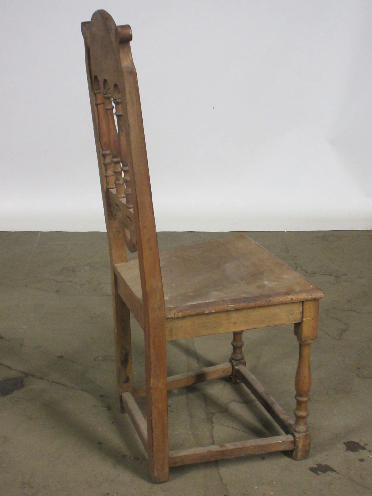 Wooden Carved Spindleback Chair