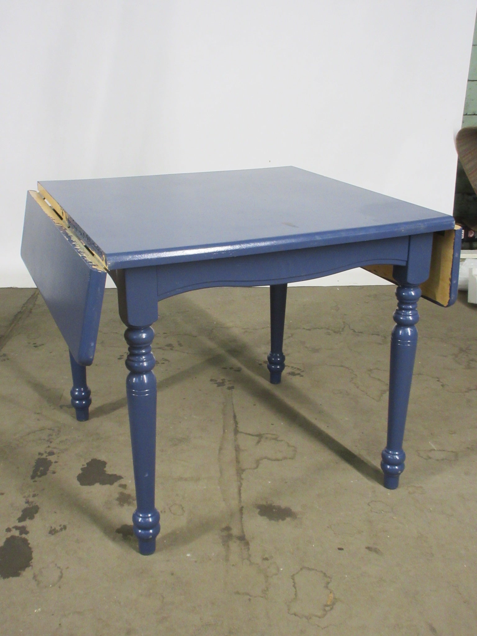 Painted Drop Leaf Table with Four Bentwood Chairs