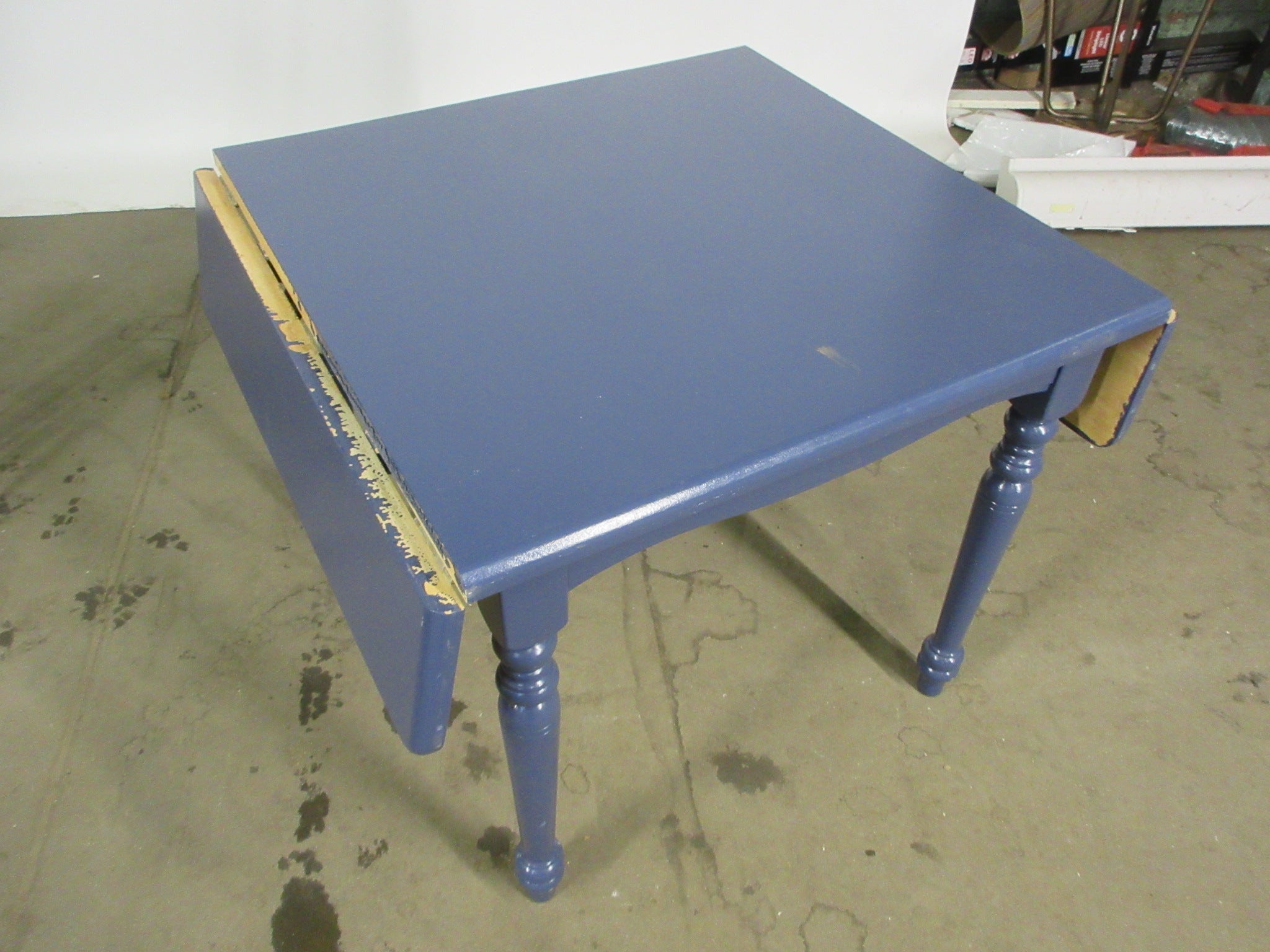 Painted Drop Leaf Table with Four Bentwood Chairs