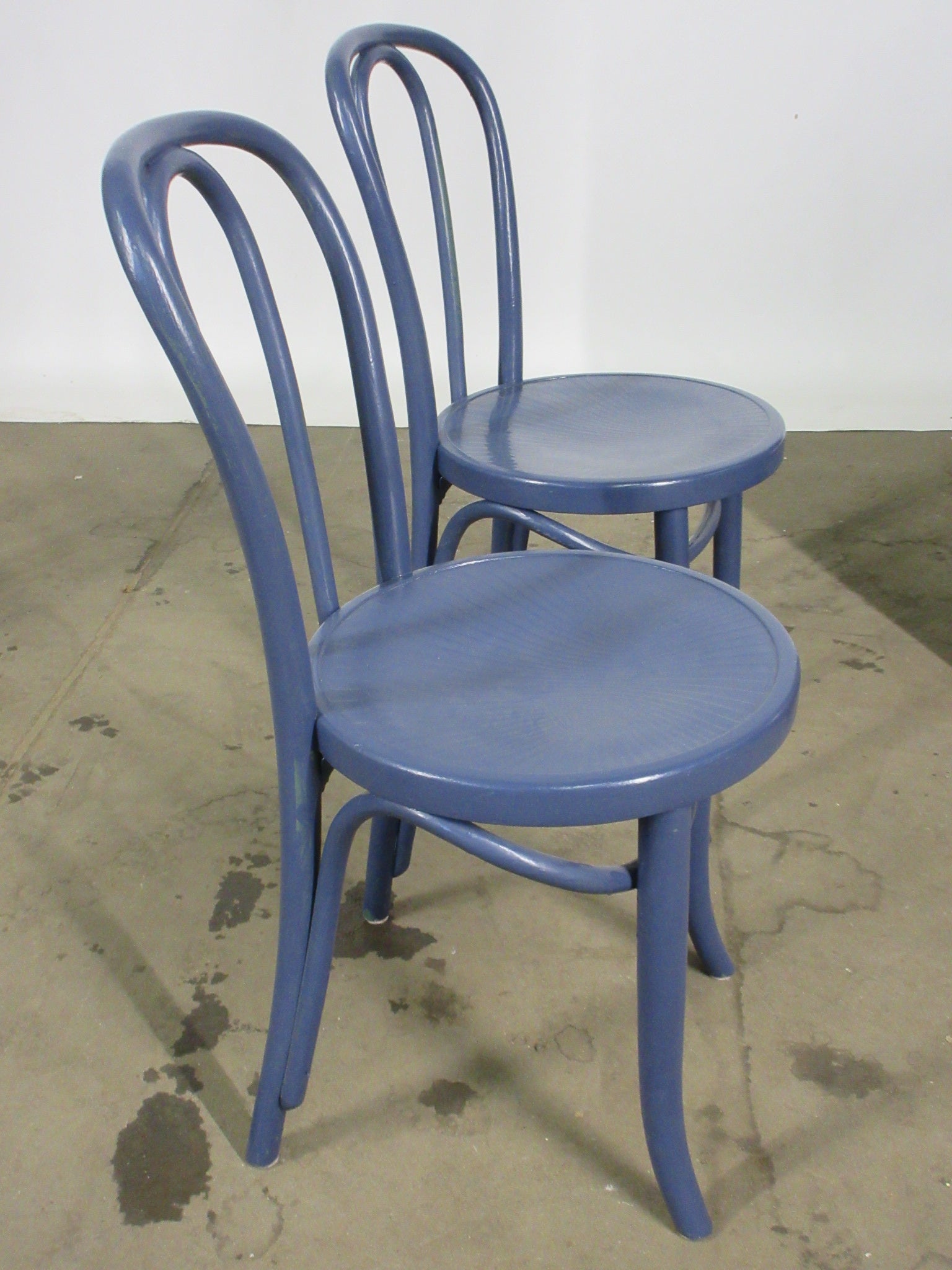 Painted Drop Leaf Table with Four Bentwood Chairs