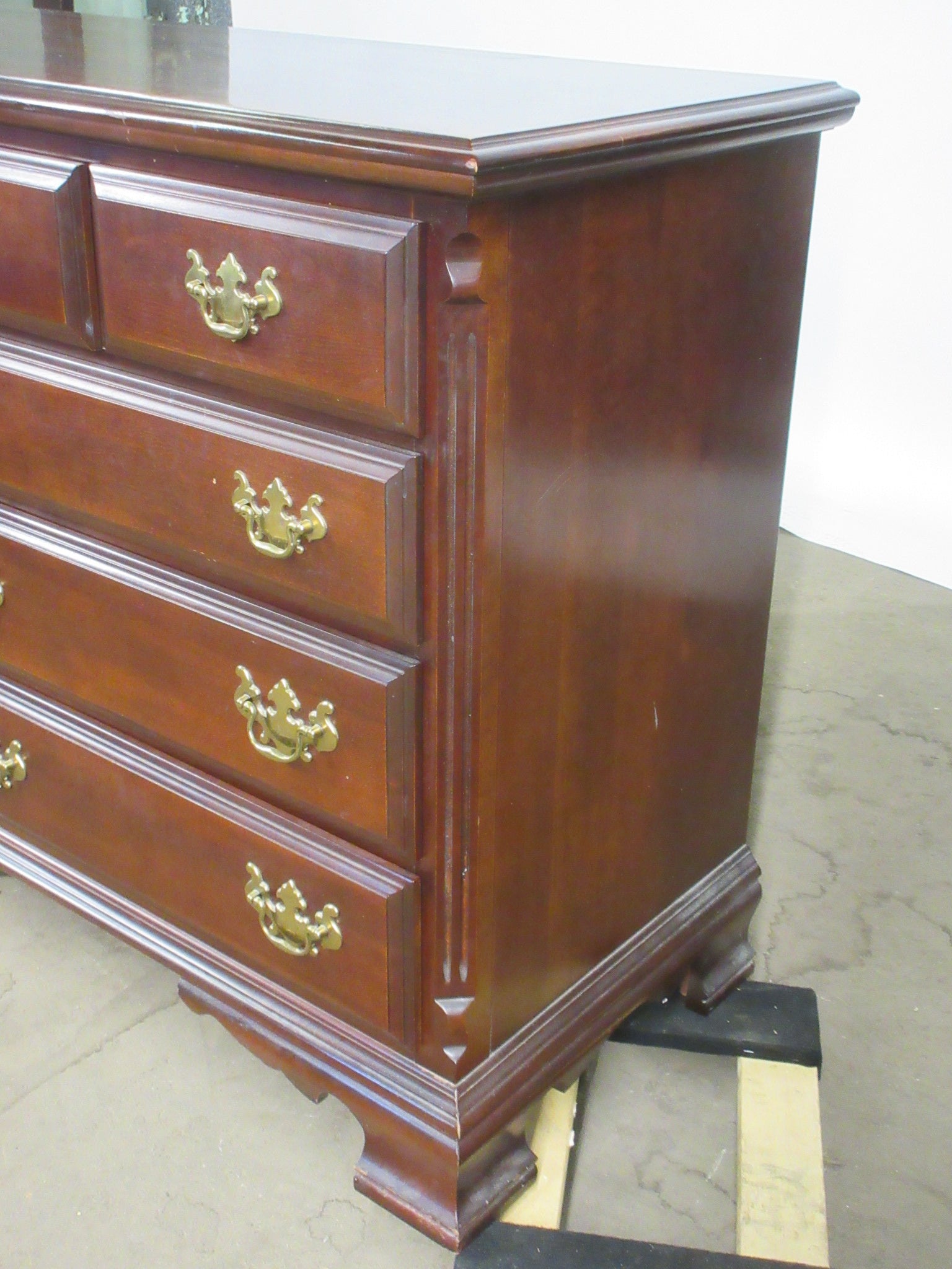 Nine Drawer Dresser with Mirror