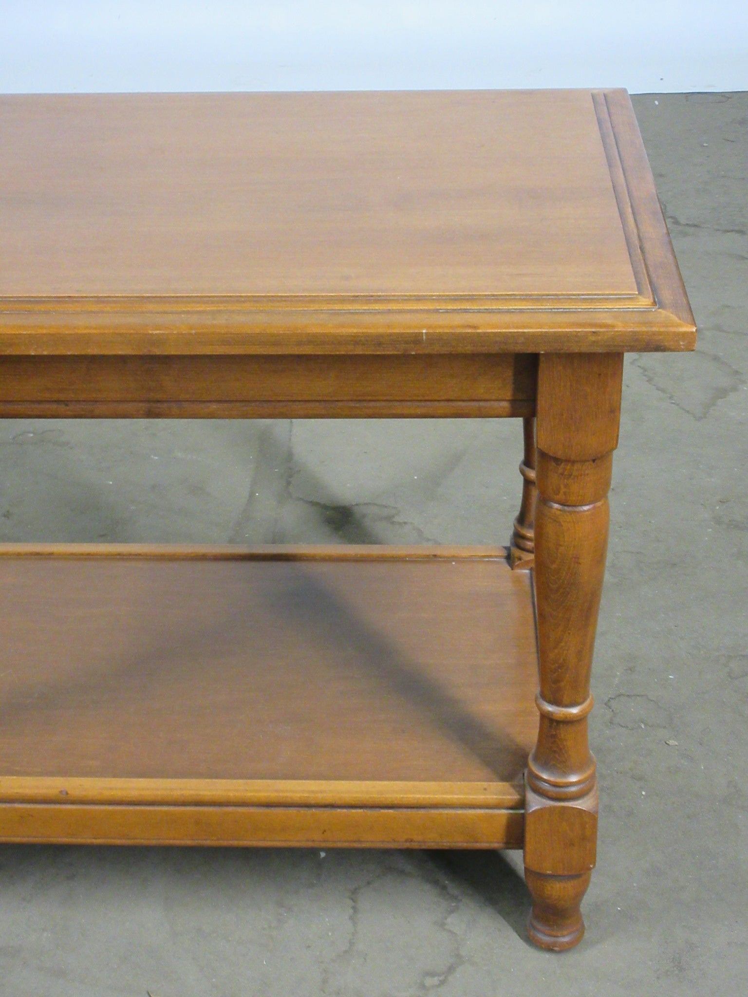 Wooden Side Table with Shelf