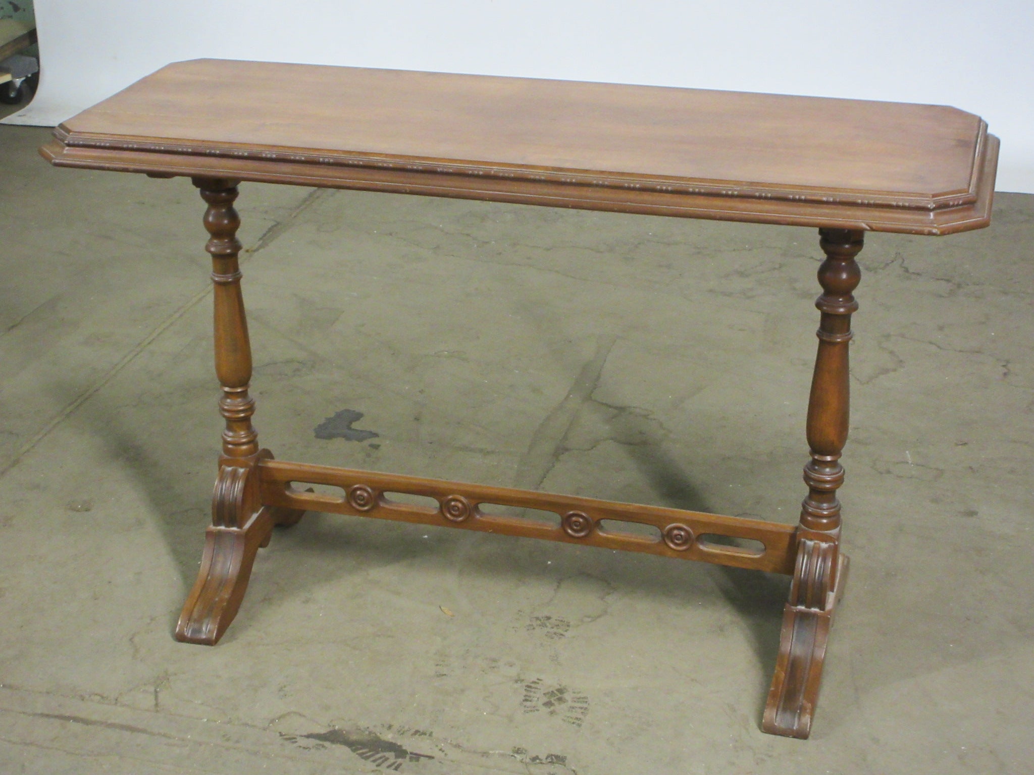 Carved Wood Console Table