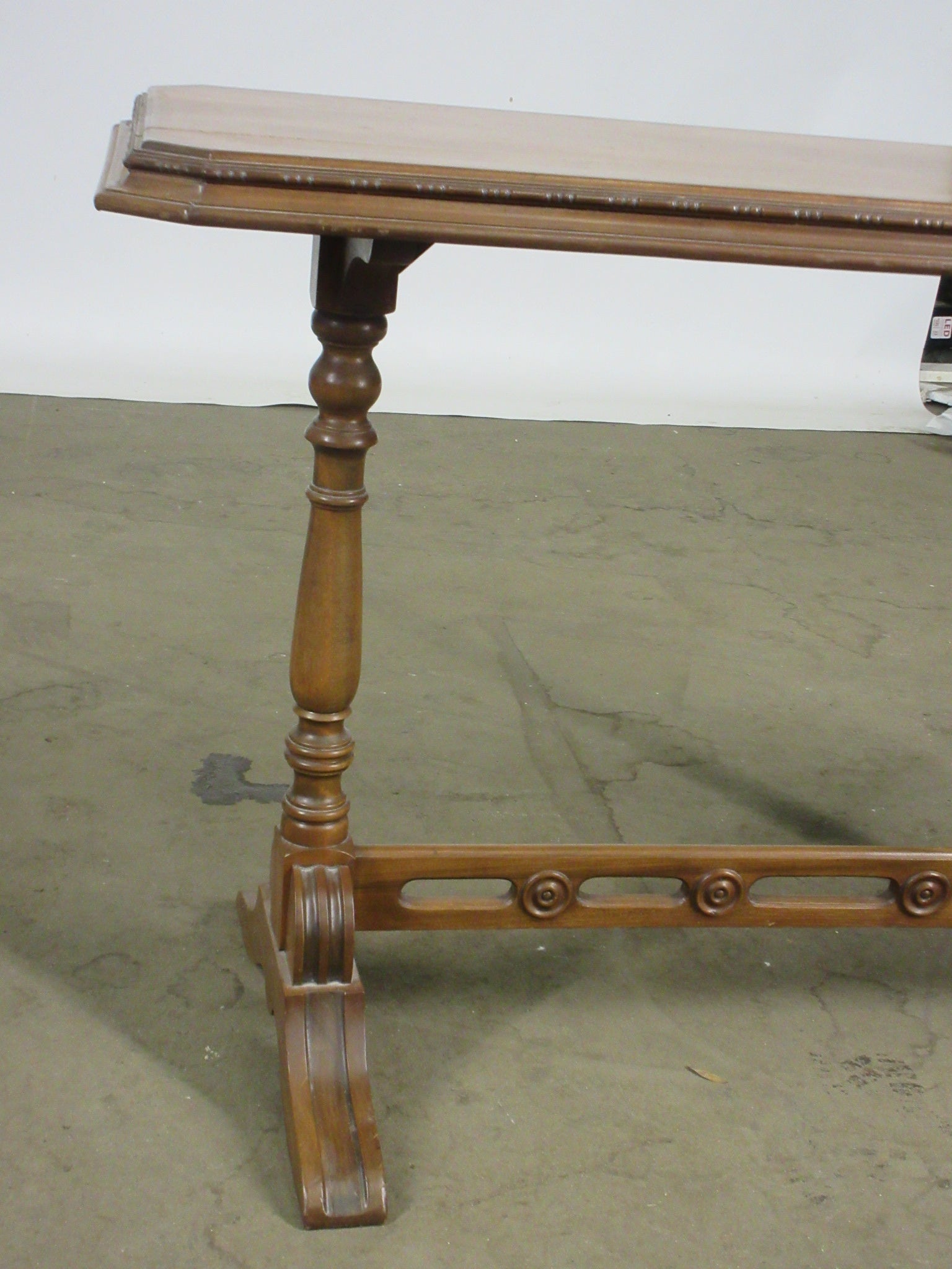 Carved Wood Console Table