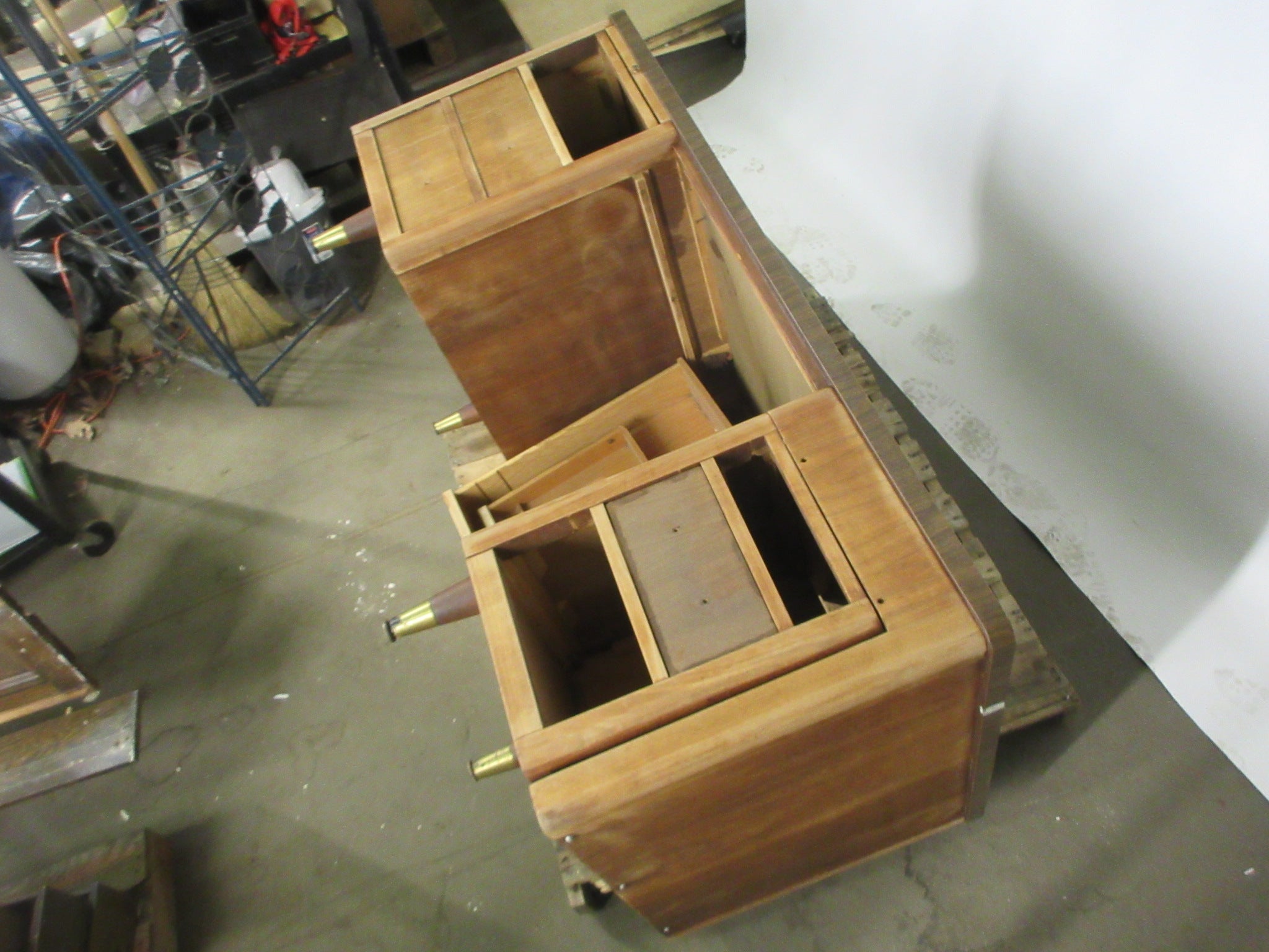 Wooden Desk with Drawers