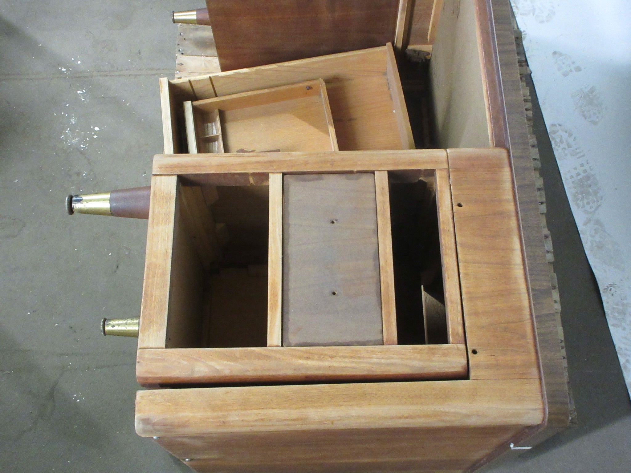 Wooden Desk with Drawers