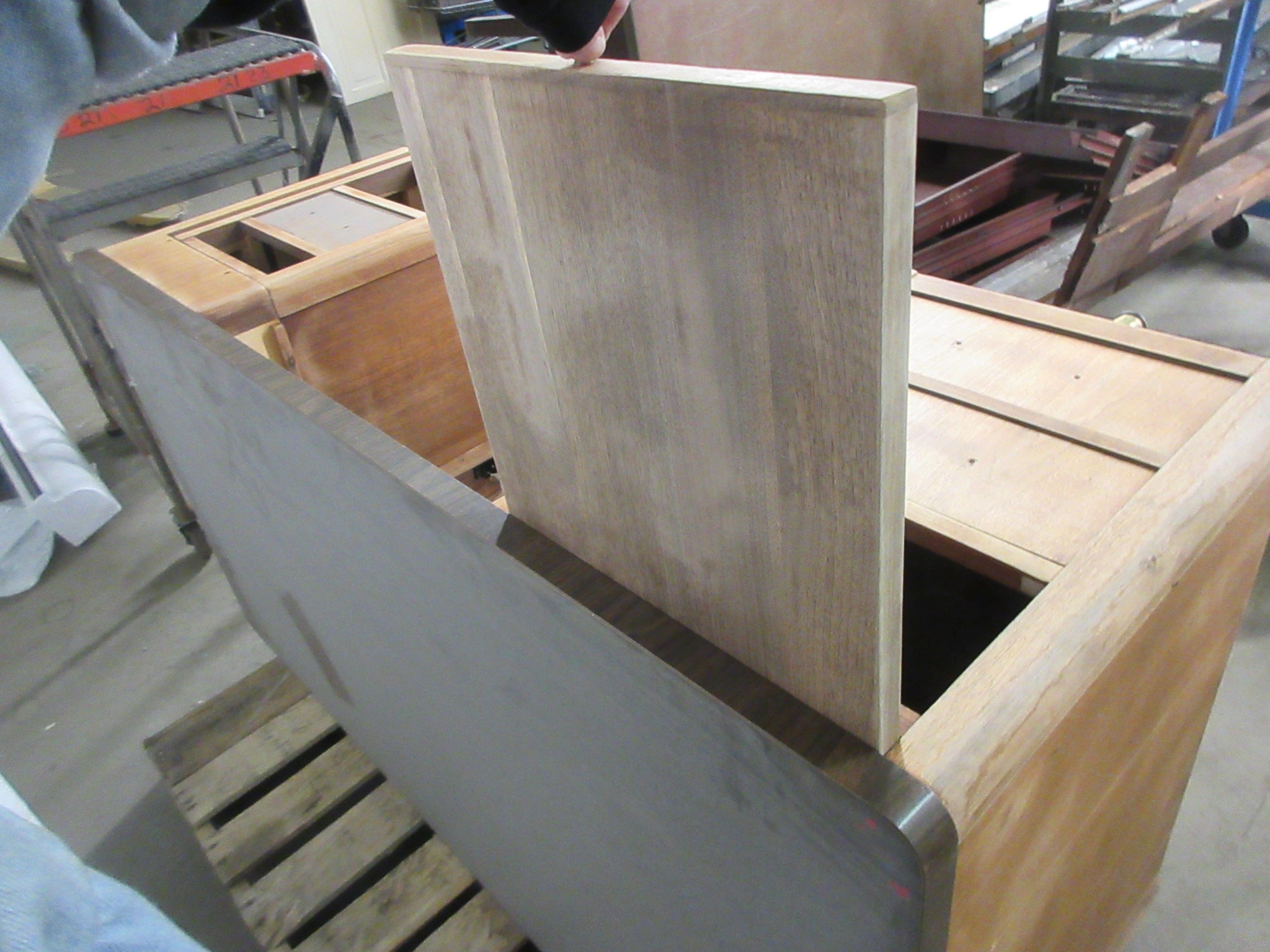 Wooden Desk with Drawers