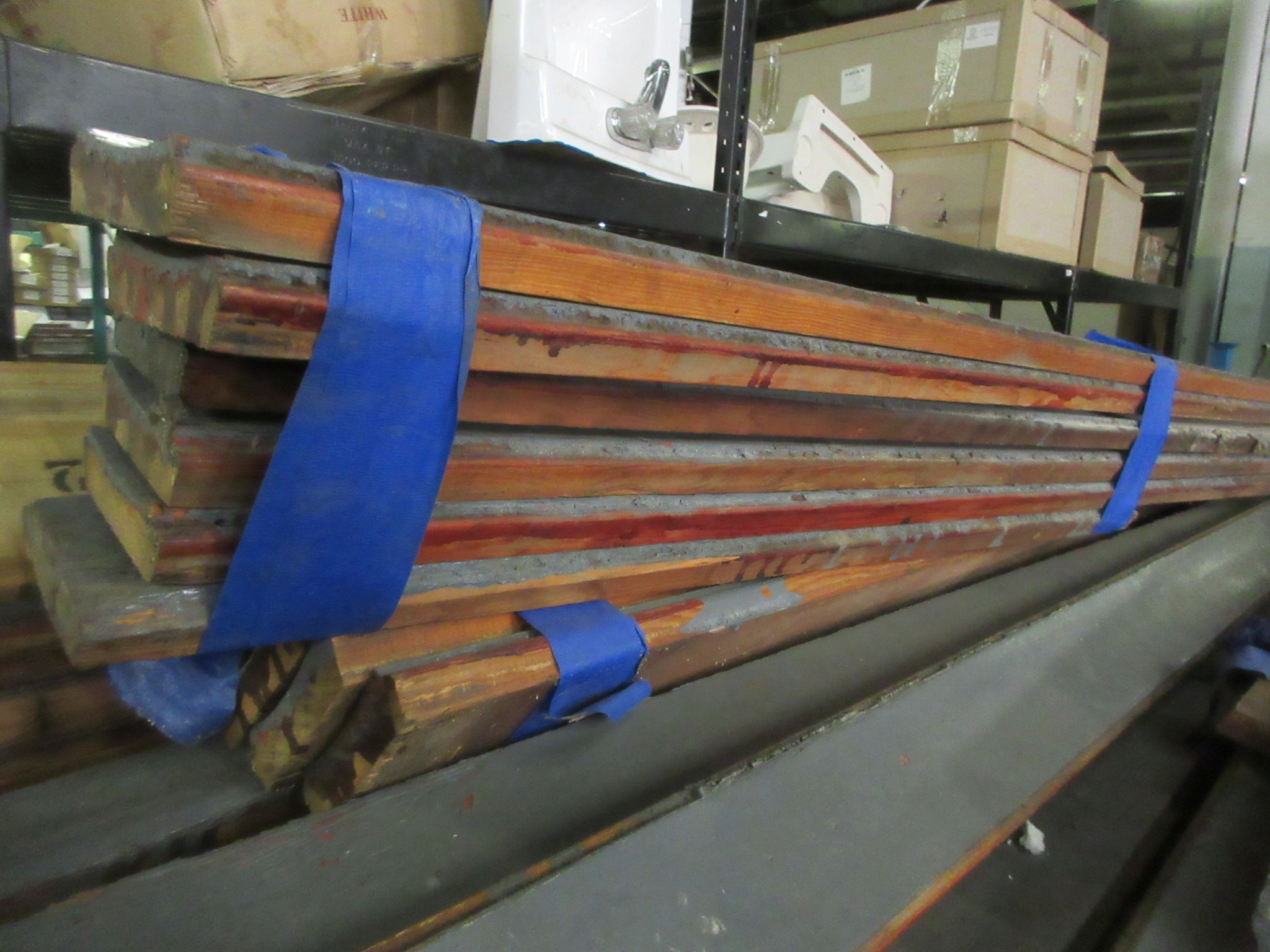 Salvaged Bowling Gutter Lumber