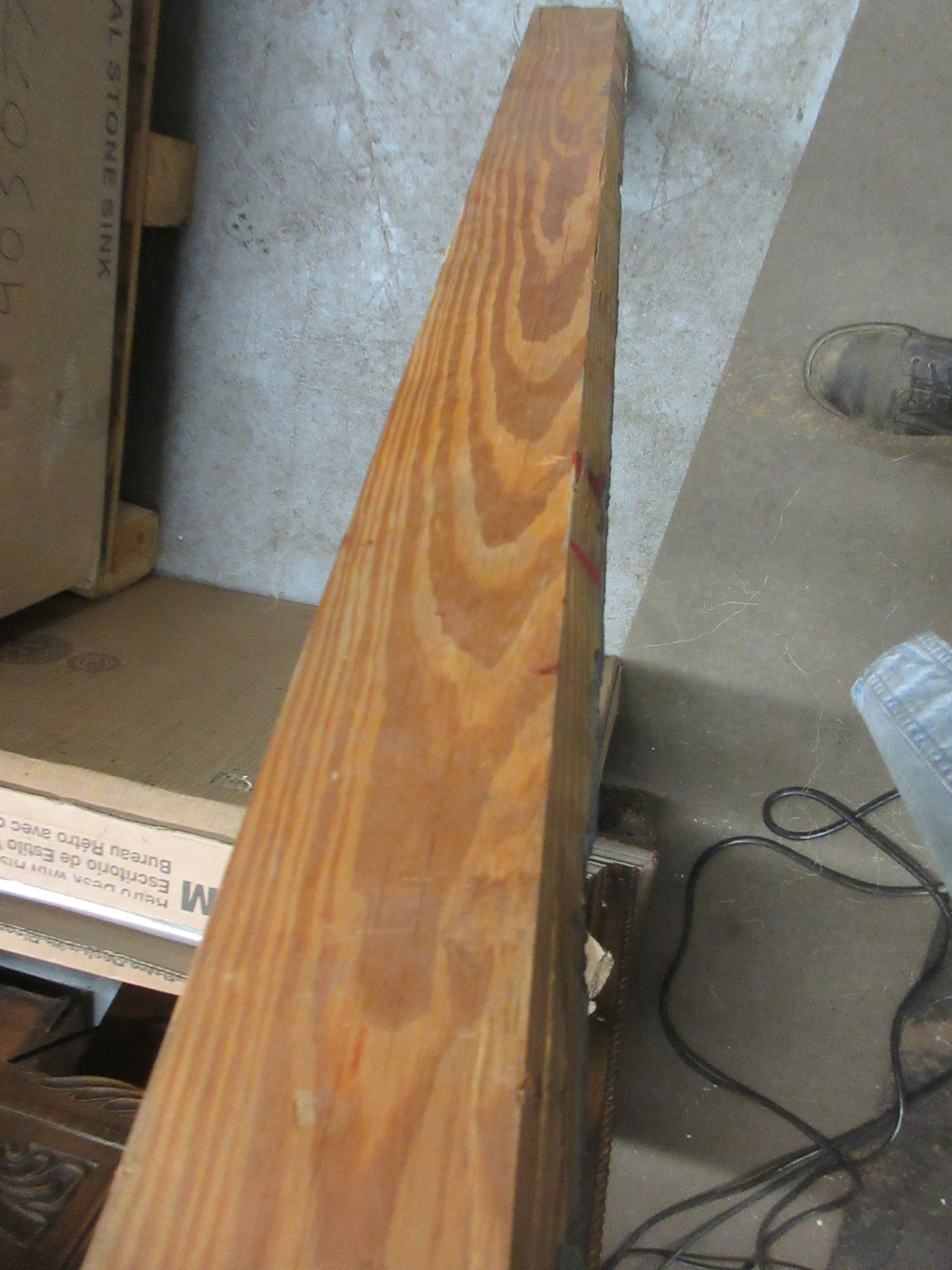 Salvaged Bowling Gutter Lumber
