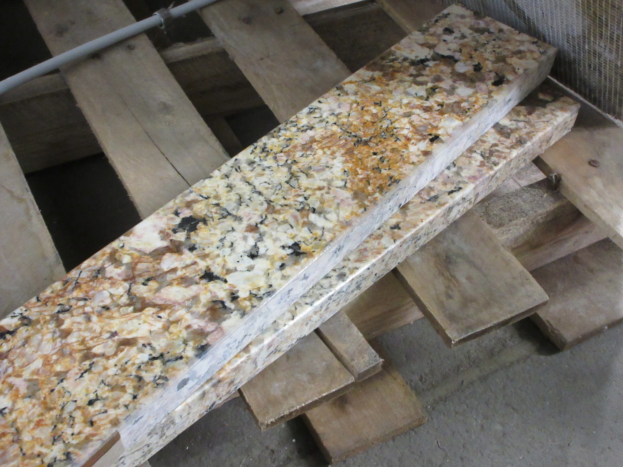 Granite Vanity Top with Sink and Backsplash