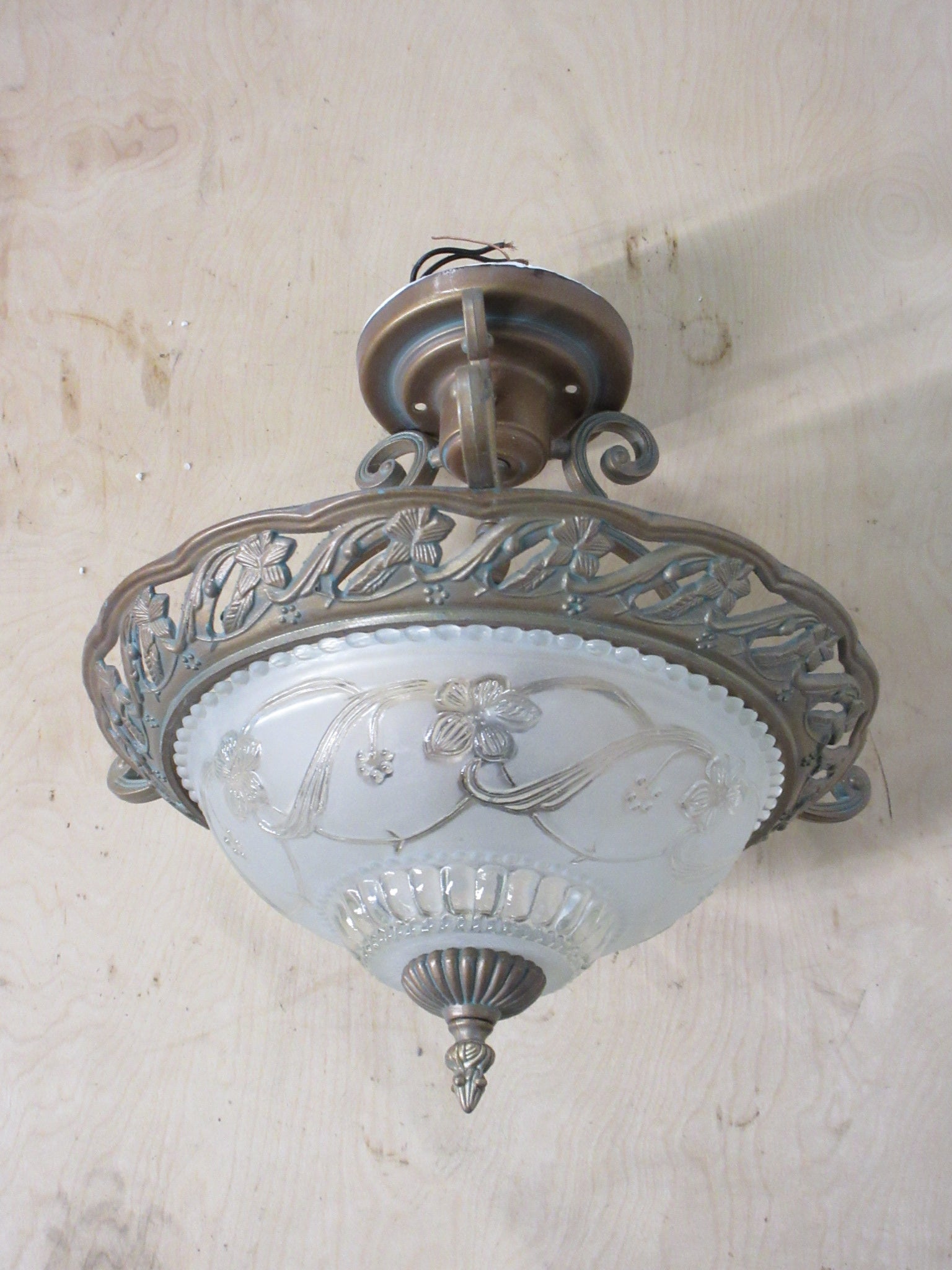 Ceiling Mount Three Light Fixture