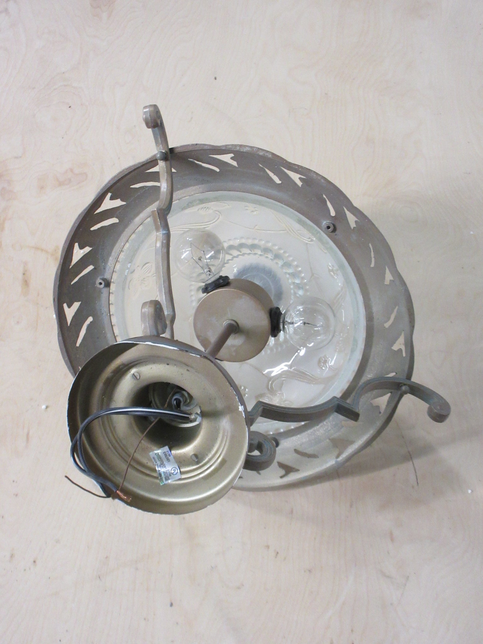 Ceiling Mount Three Light Fixture
