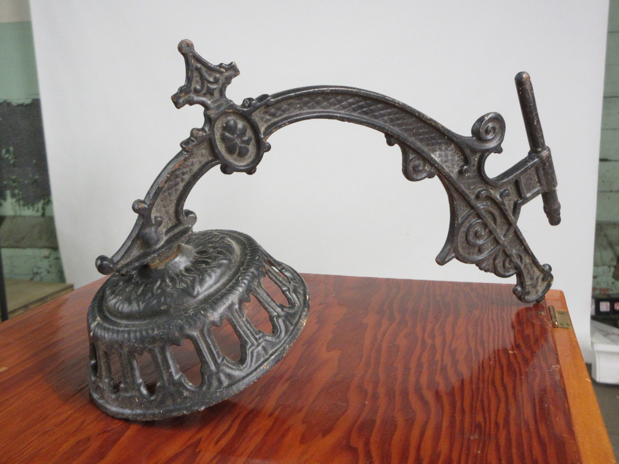 Pair of Cast Iron Victorian Lamp Holders