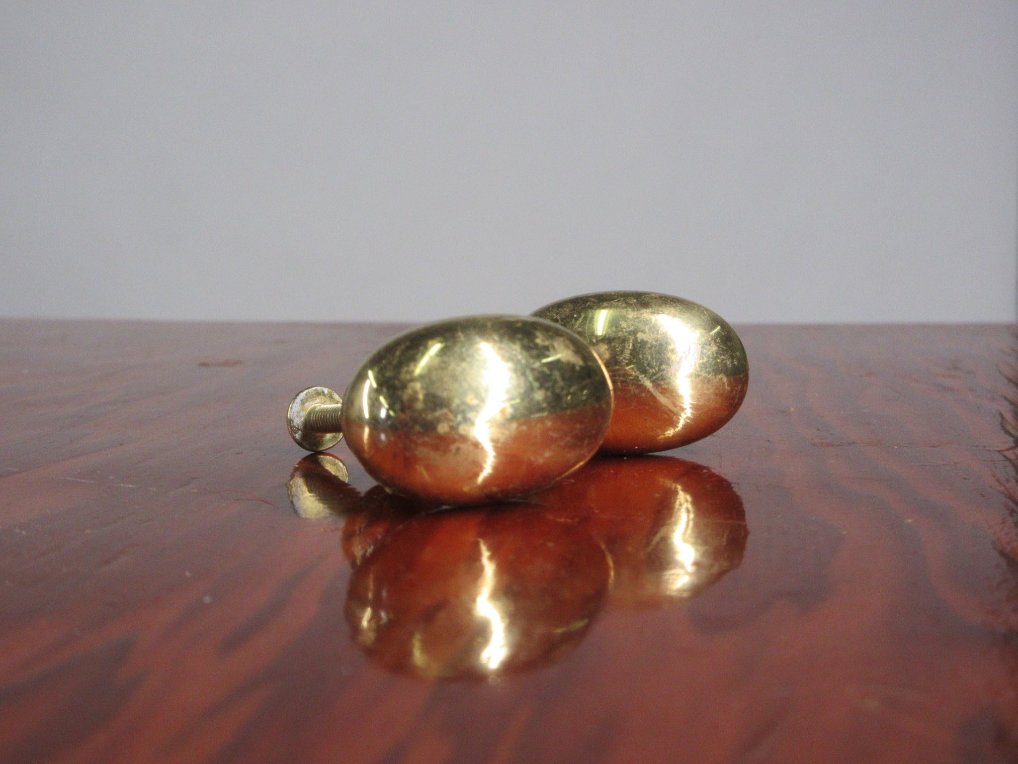 Set of 23 Brass Football Knobs