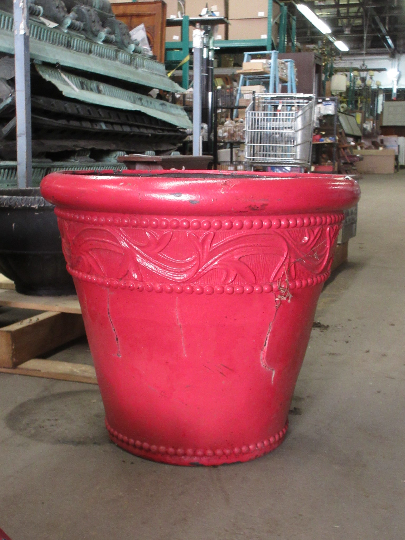 Red 20" Planter Pot