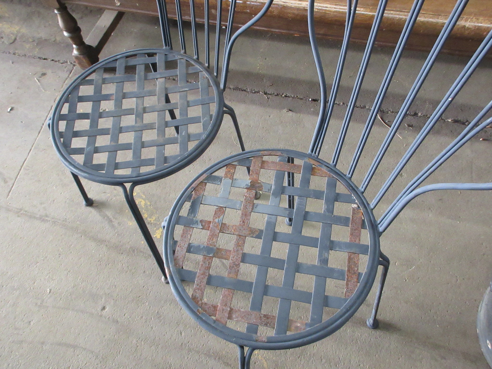 Pair of Metal Cafe Chairs