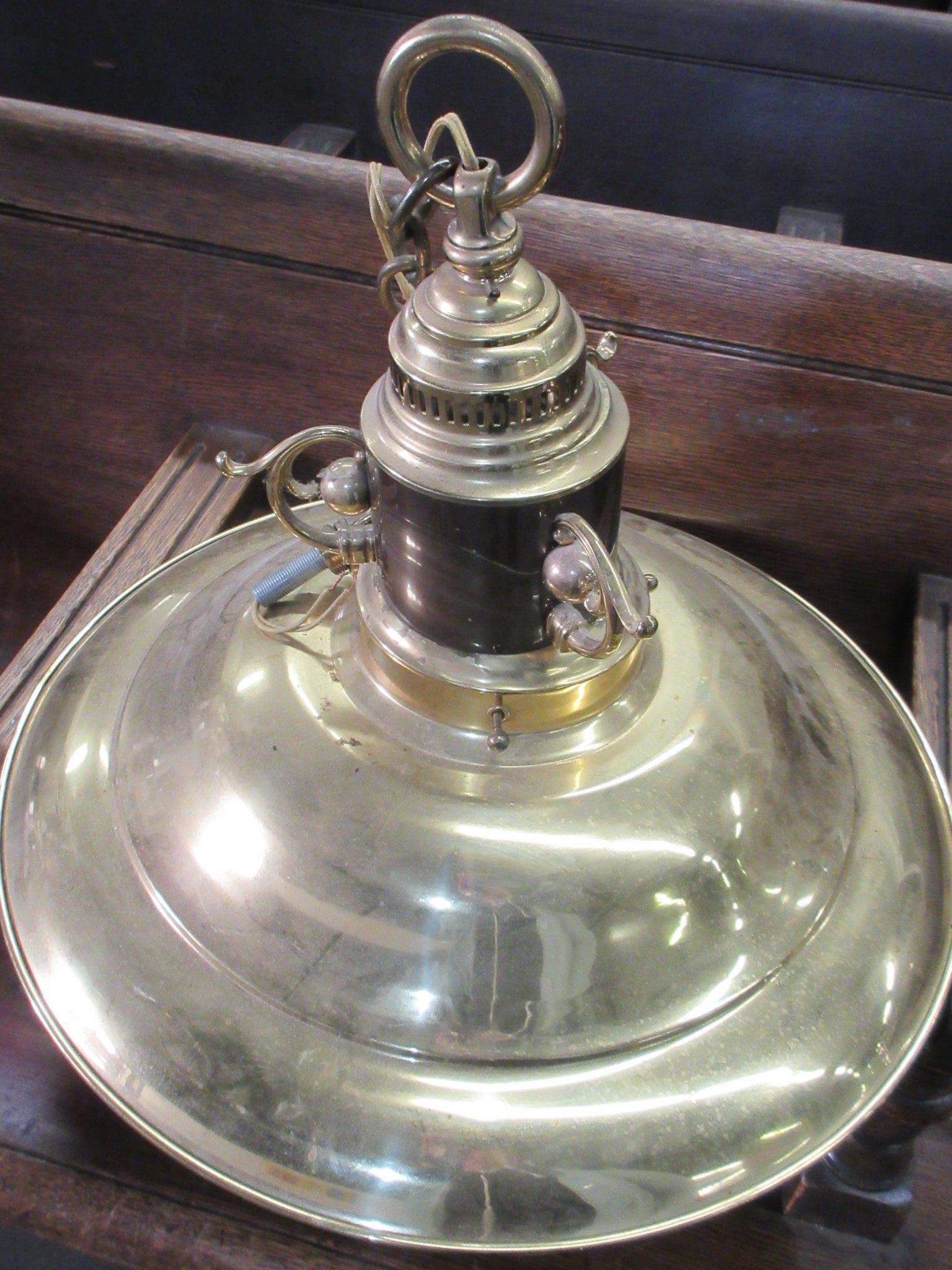 Brass Ceiling Mount Light Fixture