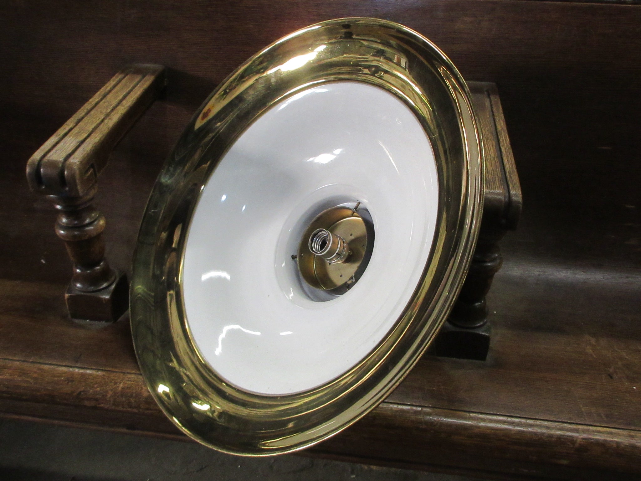 Brass Ceiling Mount Light Fixture
