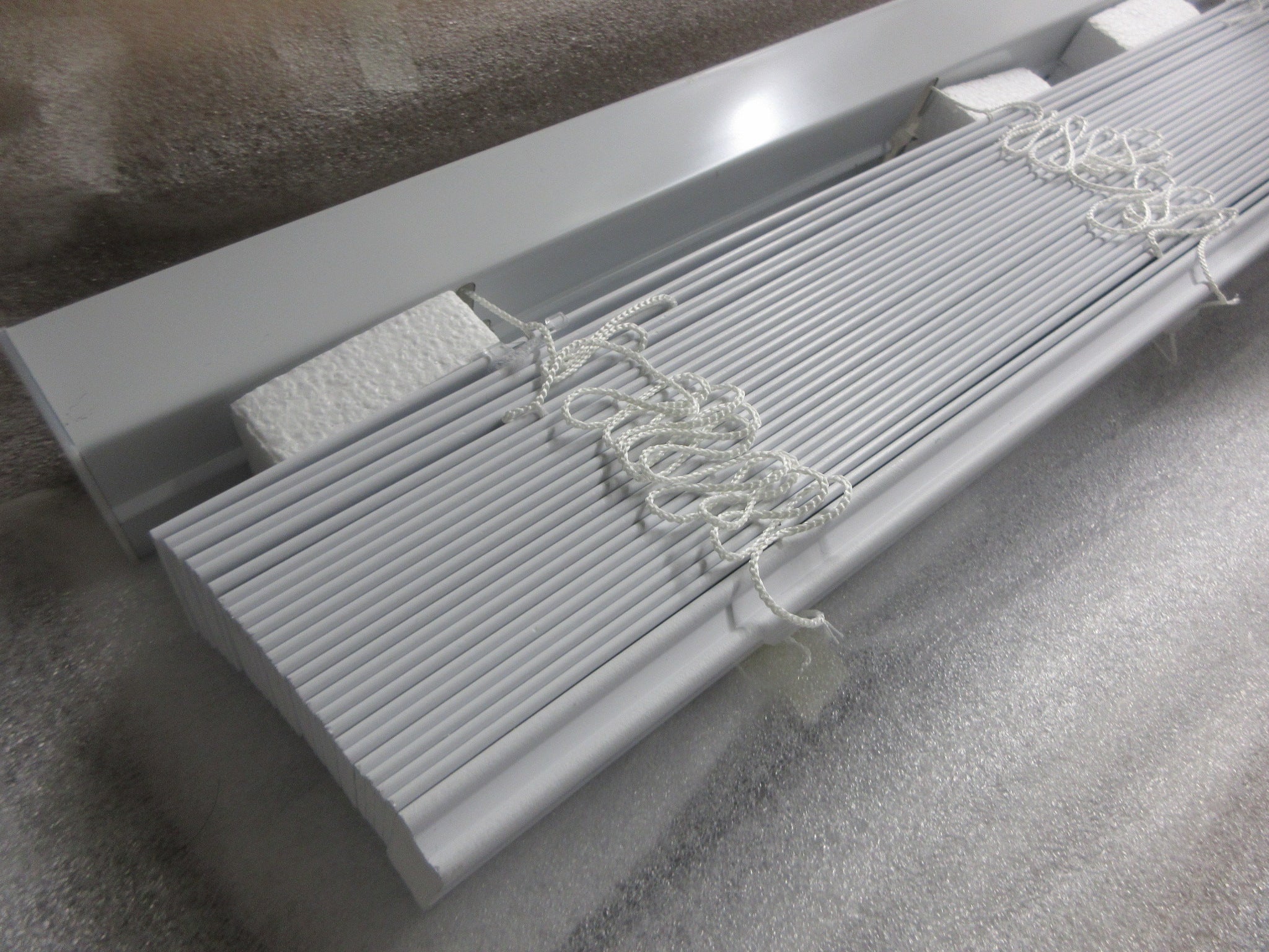 Pair of Bali Faux Wood Blinds, Inside Mount with Valance