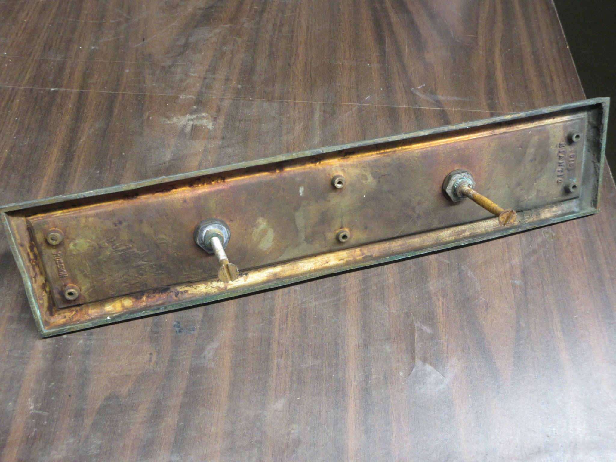 Brass Door Plate with Pull