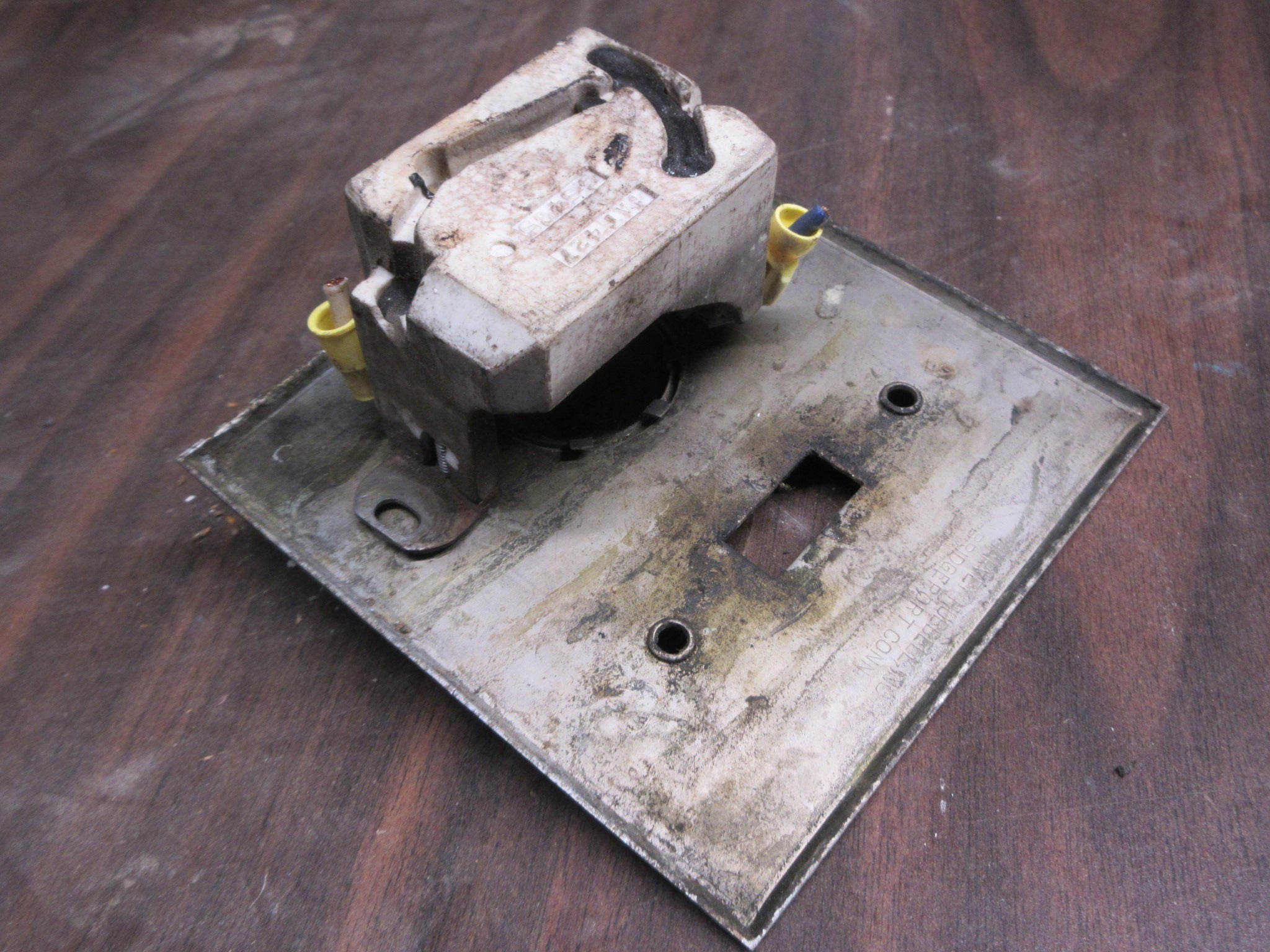 Industrial Switch Plate Cover with Faceted Indicator Light