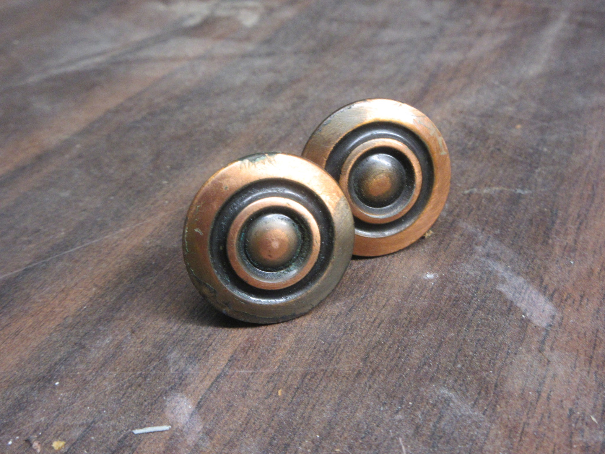 Pair of Vintage Distressed Drawer Pulls