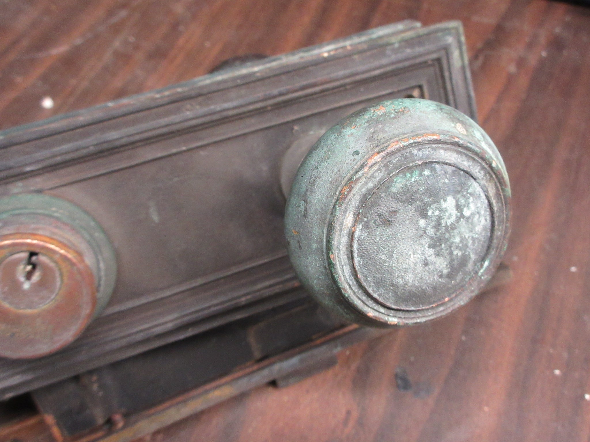 Brass Doorknob Set with Mortise