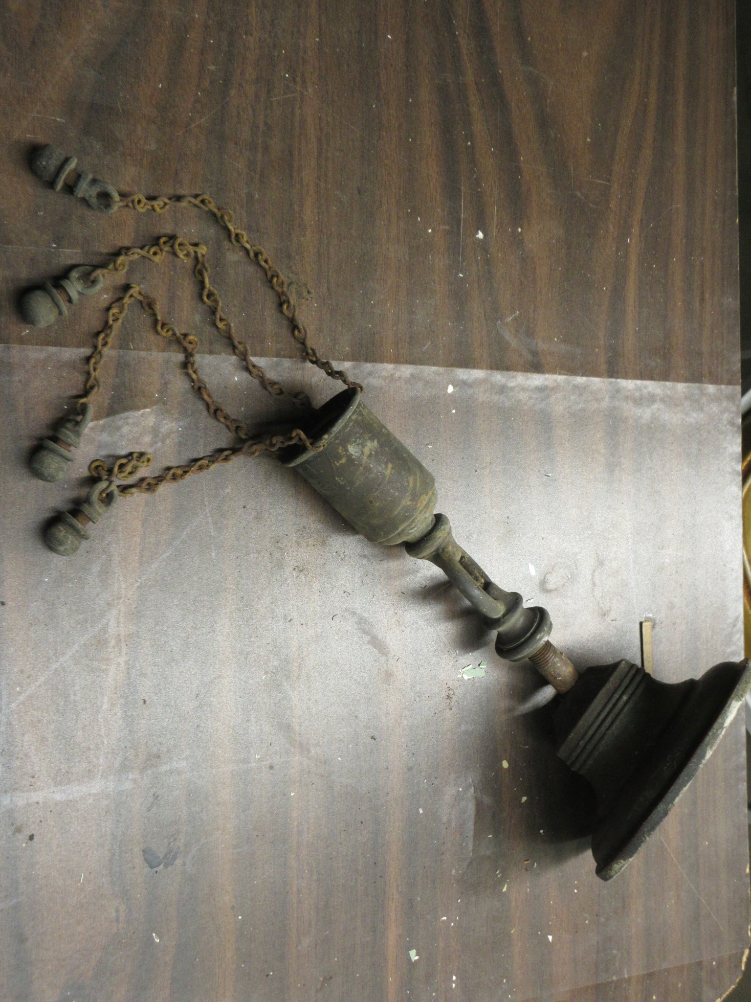 Ceiling Mount Salvaged Light Fixture