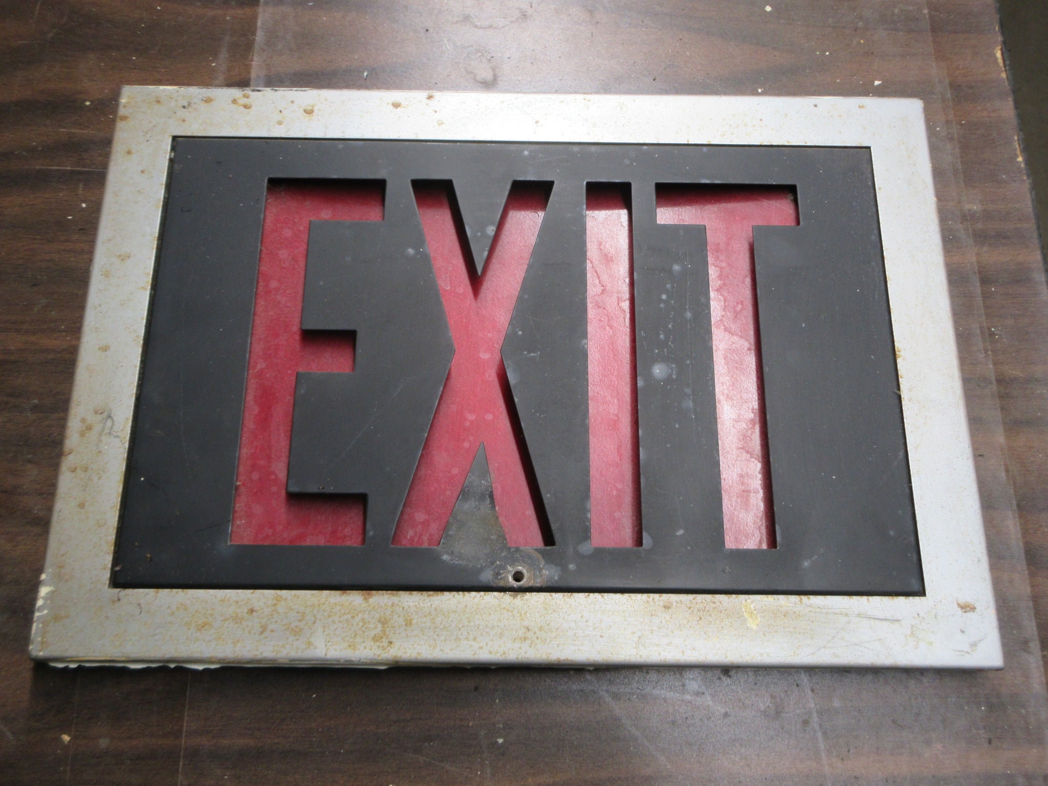 Exit Sign Faceplate