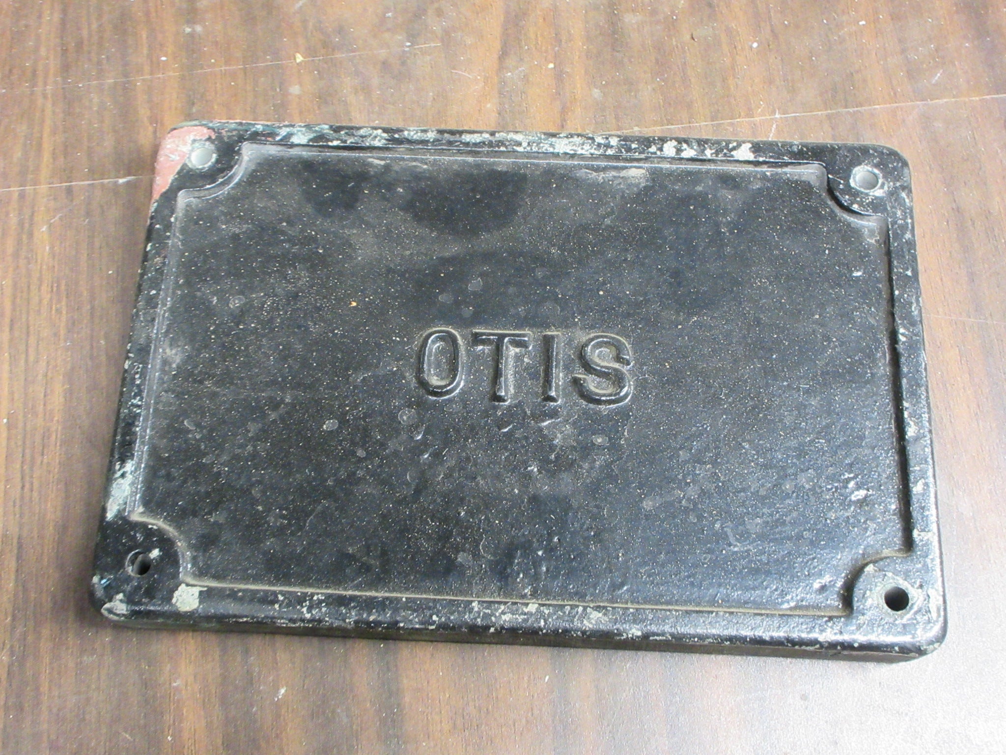 Vintage OTIS Elevator Industrial Plate