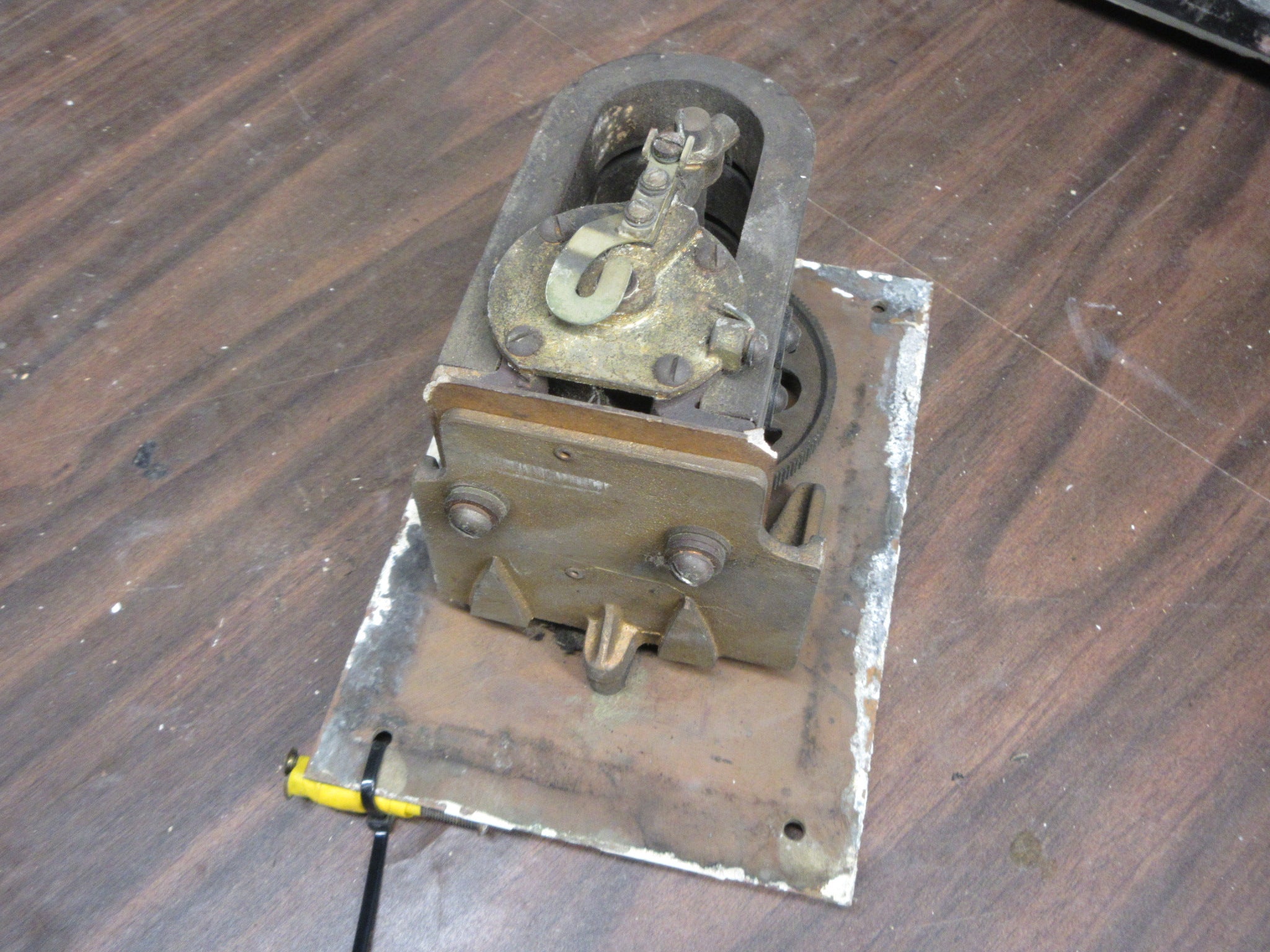 Vintage Brass Watchman's Station Component