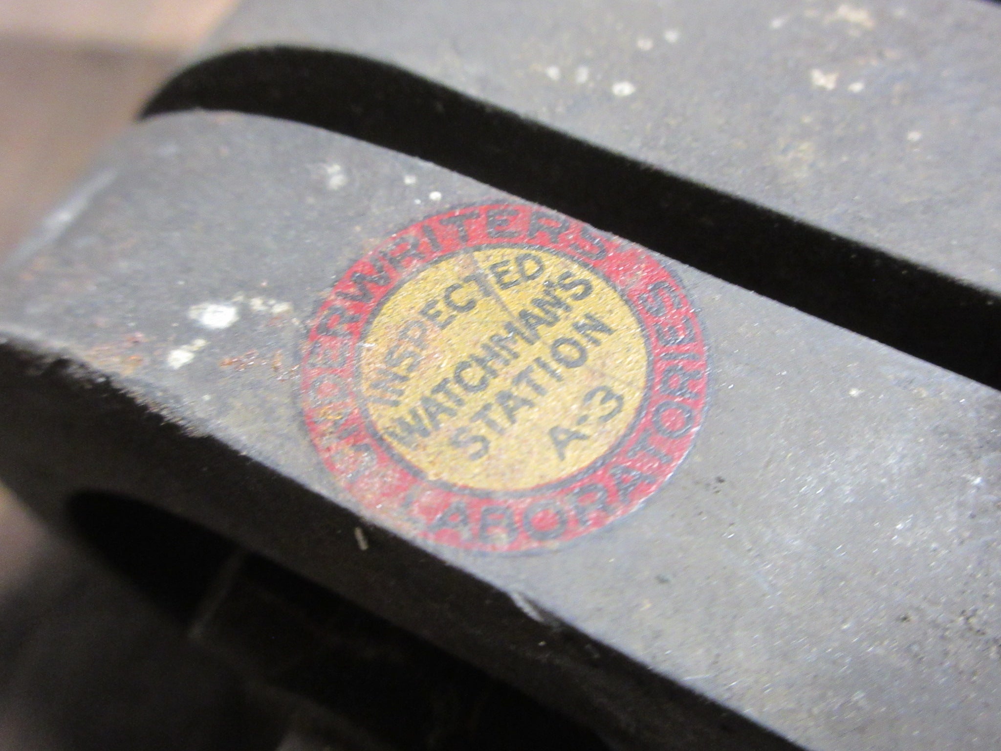 Vintage Brass Watchman's Station Component