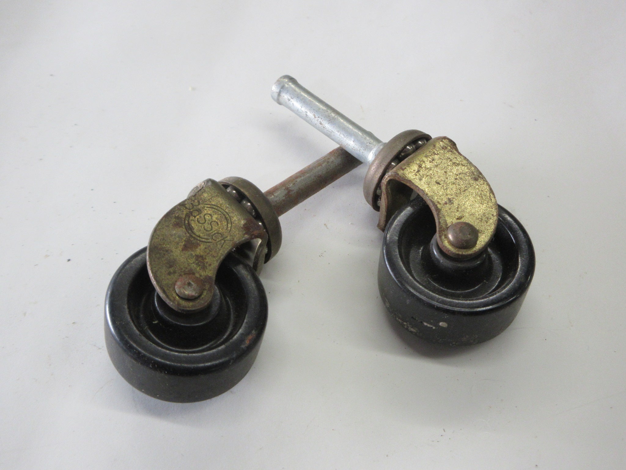 Vintage Bassick Swivel Casters (Pair of Two)