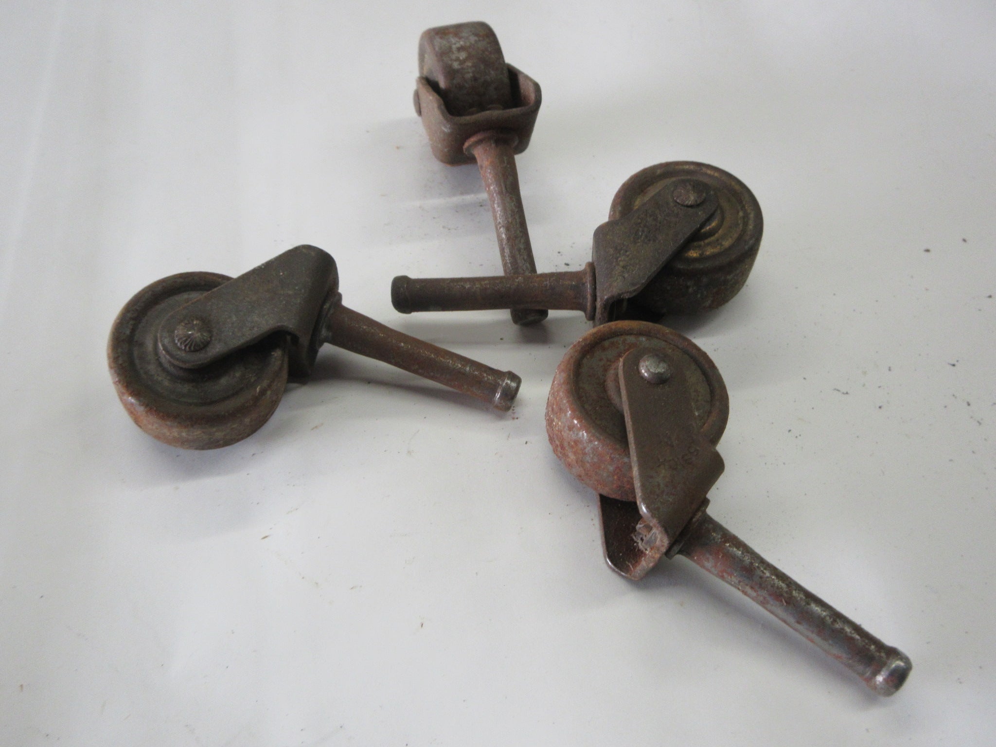 Vintage Bassick Metal Casters (Set of Four)