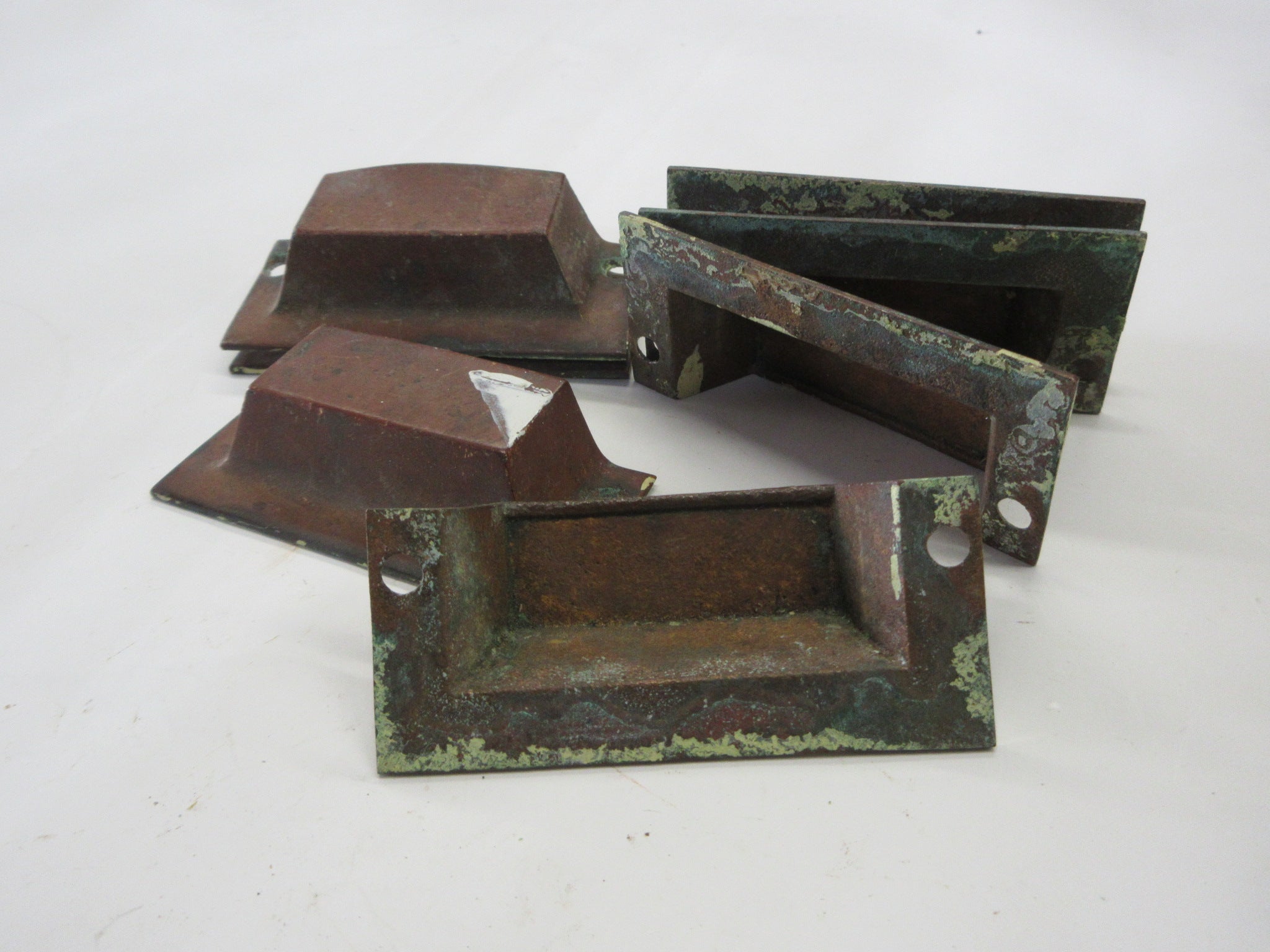 Vintage Apothecary Brass Bin Pulls (Set of 7)