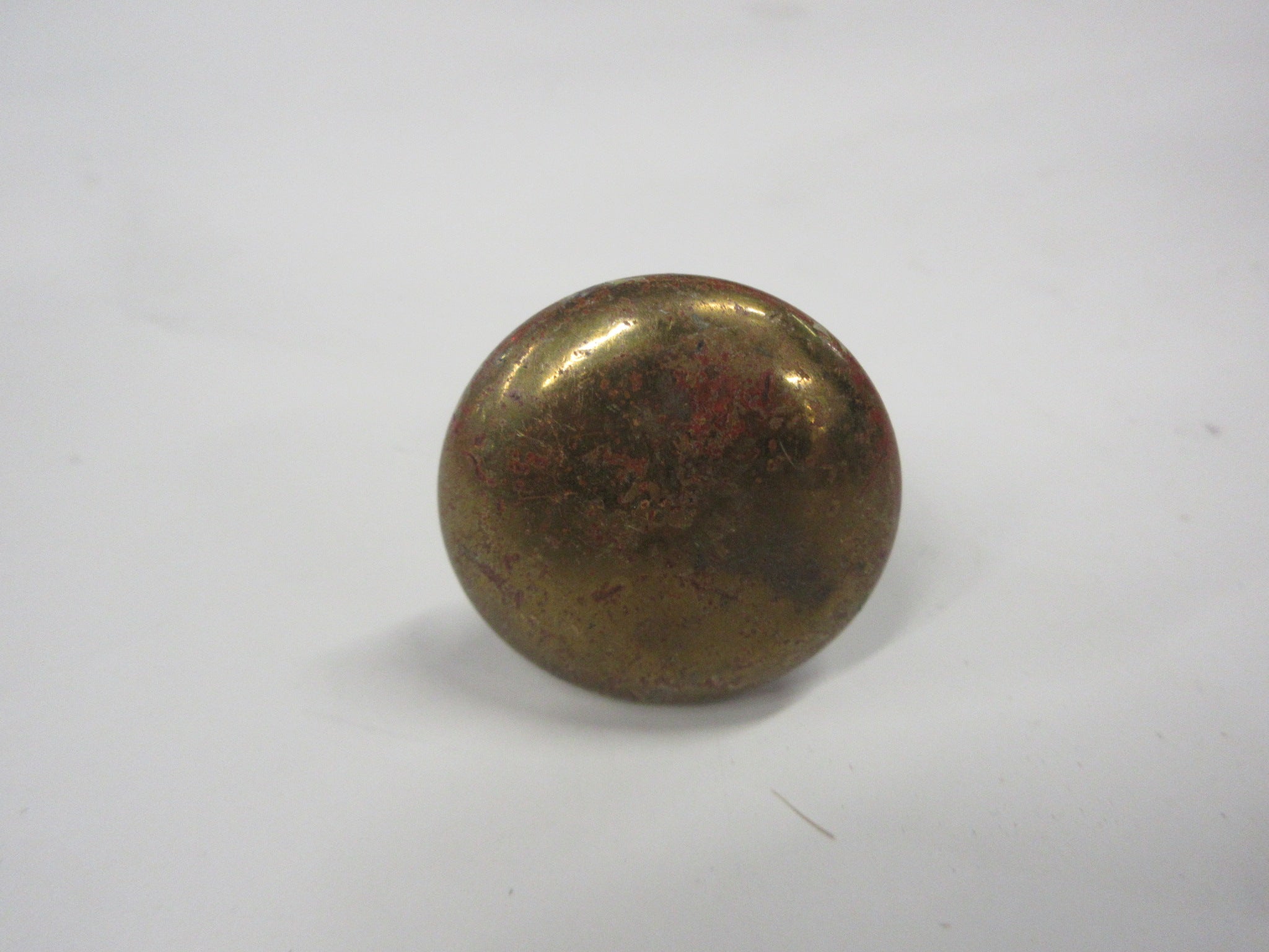 Vintage Brass Round Knob 1 3/8"