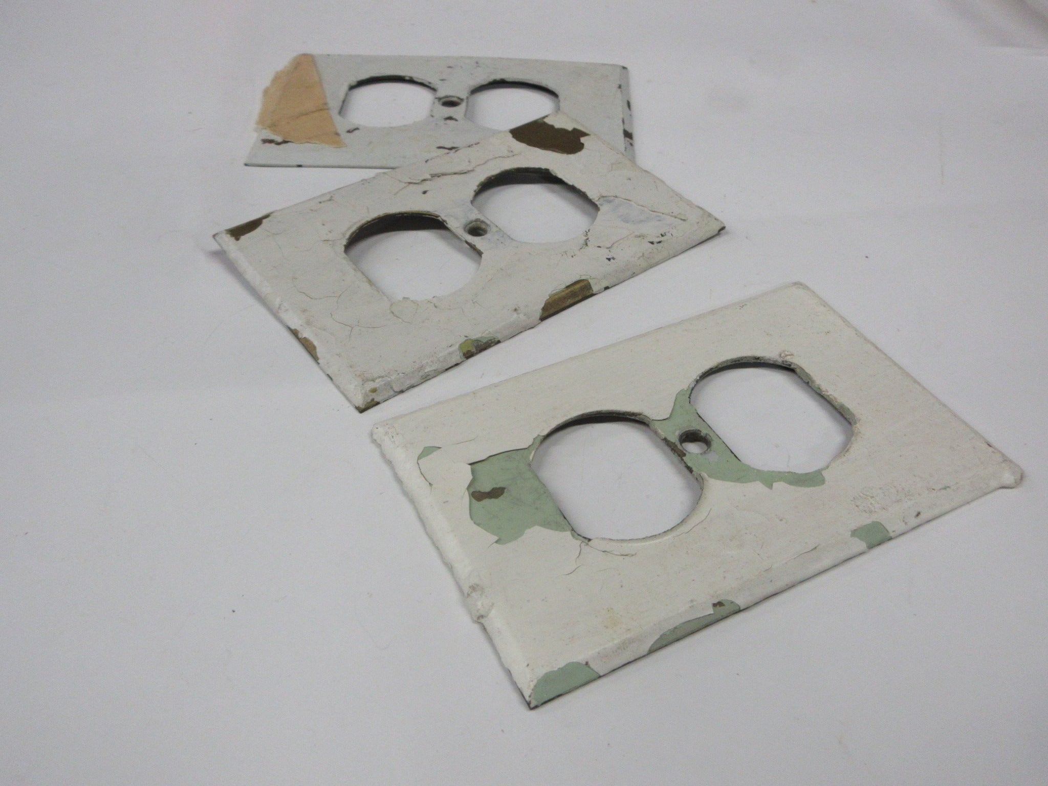 Vintage Brass Outlet Covers (Set of Three)