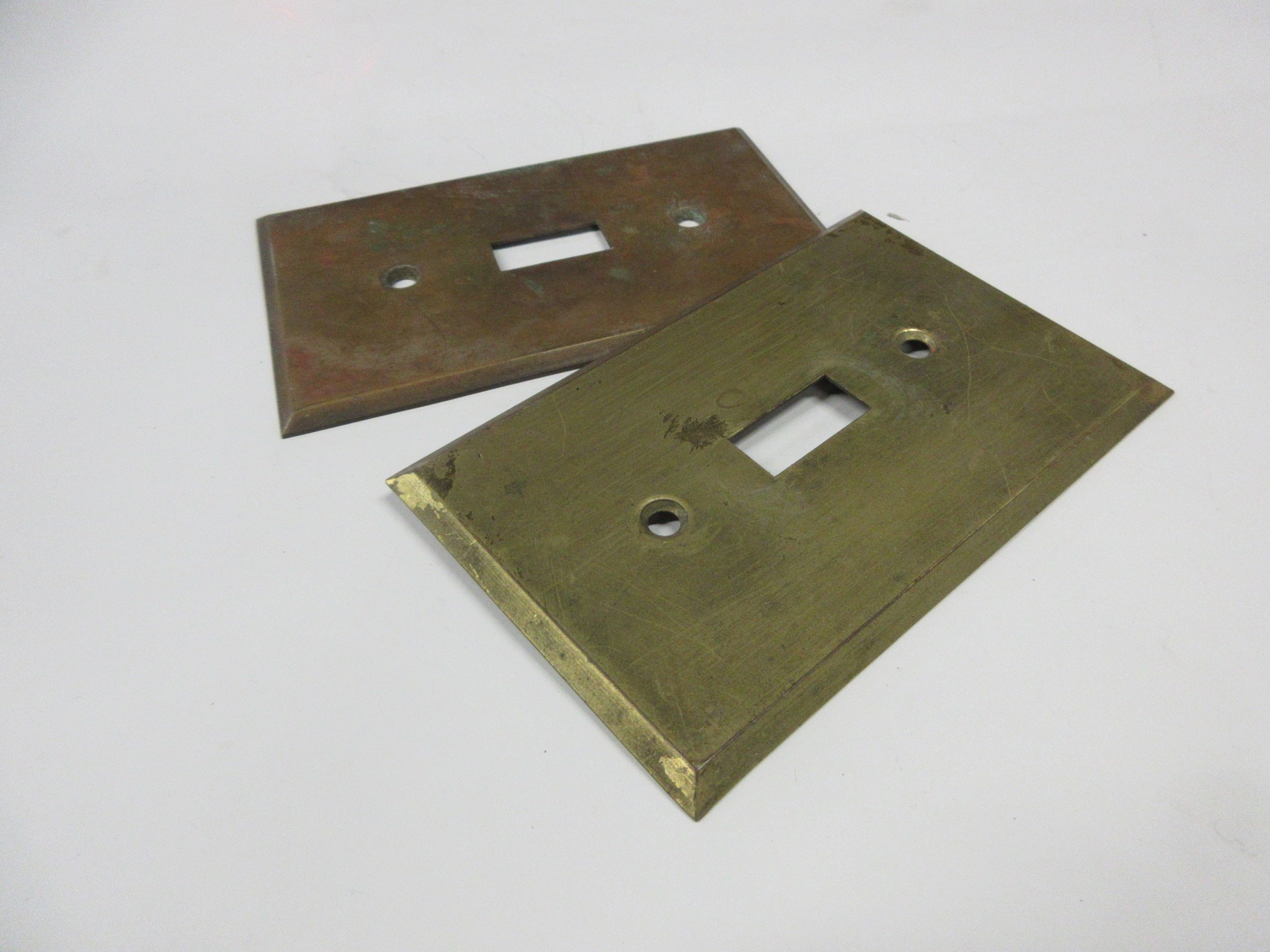 Vintage Brass Single Switch Cover (Set of Two)